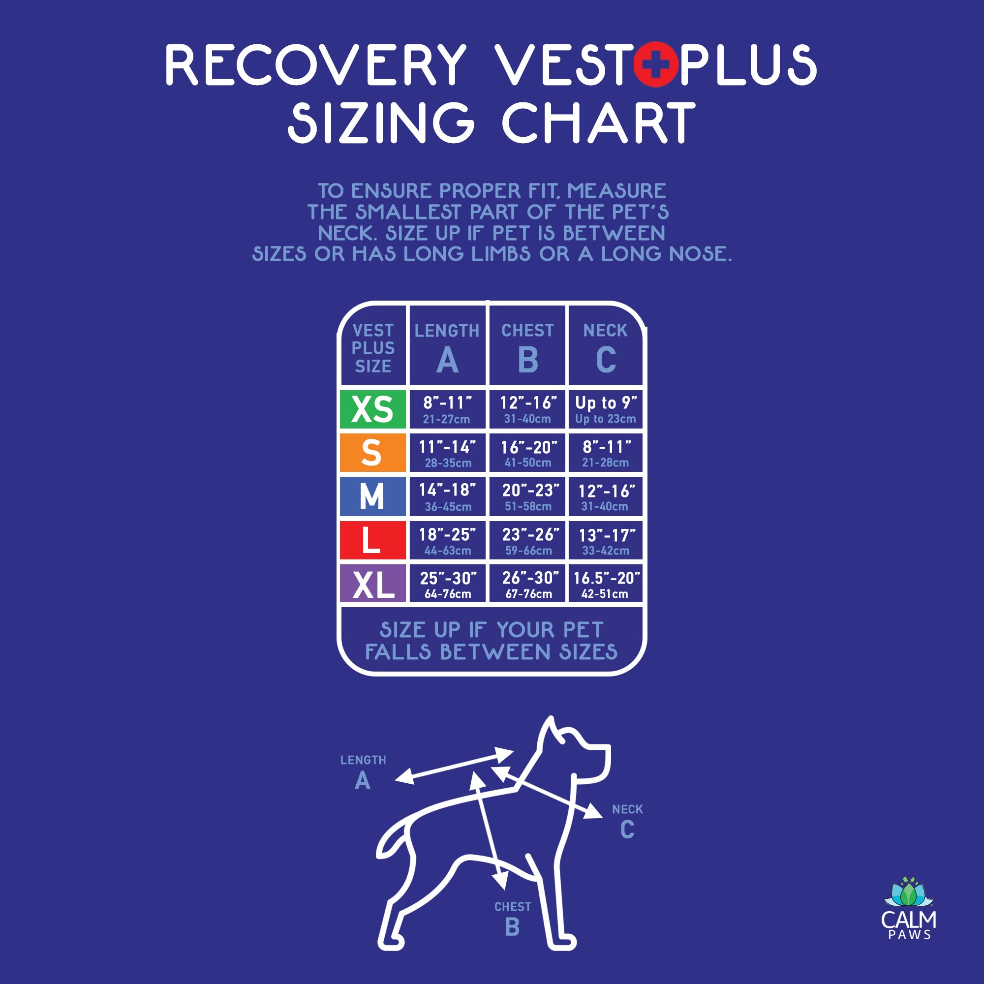 Calm Paws Recovery Vest+ w/Detachable Collar (5 SIZES) - Image 4