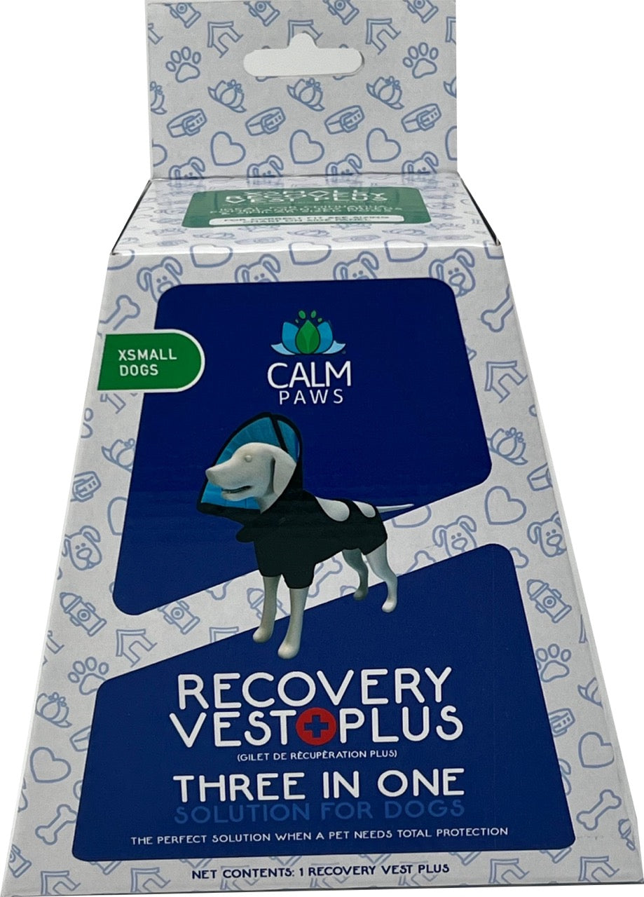 Calm Paws Recovery Vest+ w/Detachable Collar (5 SIZES) - Image 3