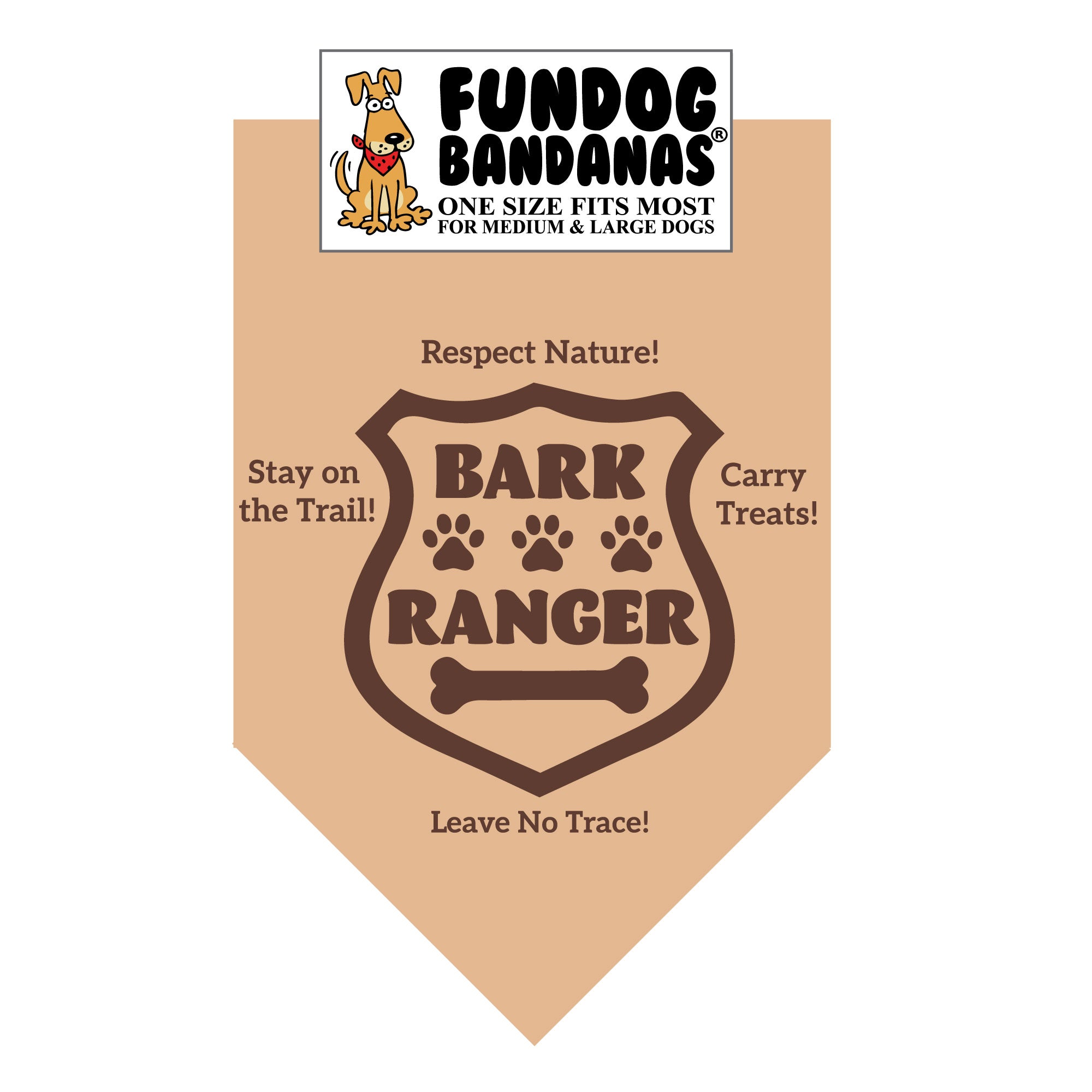 Wholesale Pack - Bark Ranger Bandana - Khaki Only - Image 2