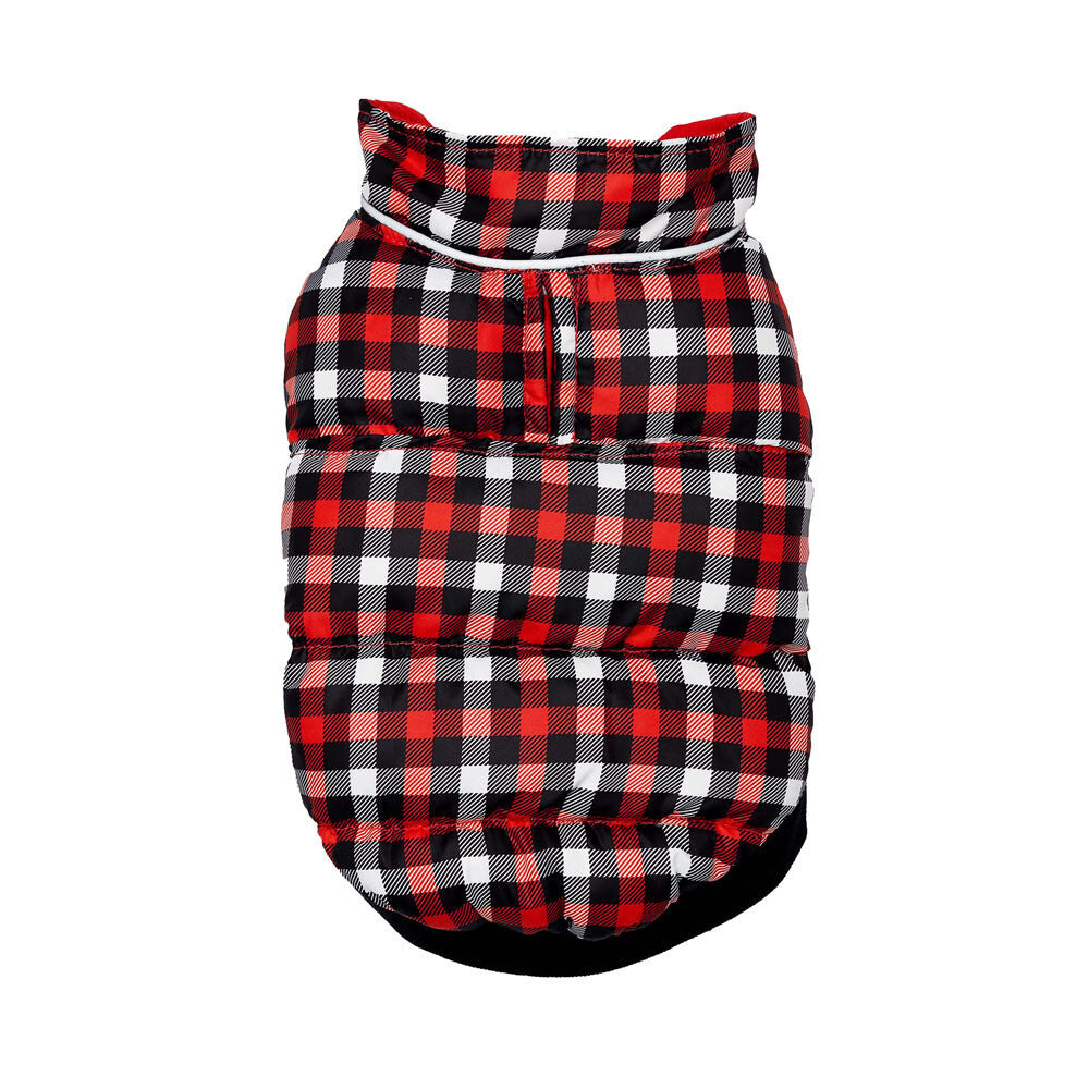 Flex-Fit Reversible Puffer Coat Red / Gingham - Image 2