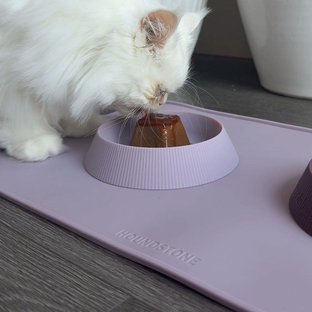 The Original Six Seven Silicone Cat Bowl, Mauve - Image 8