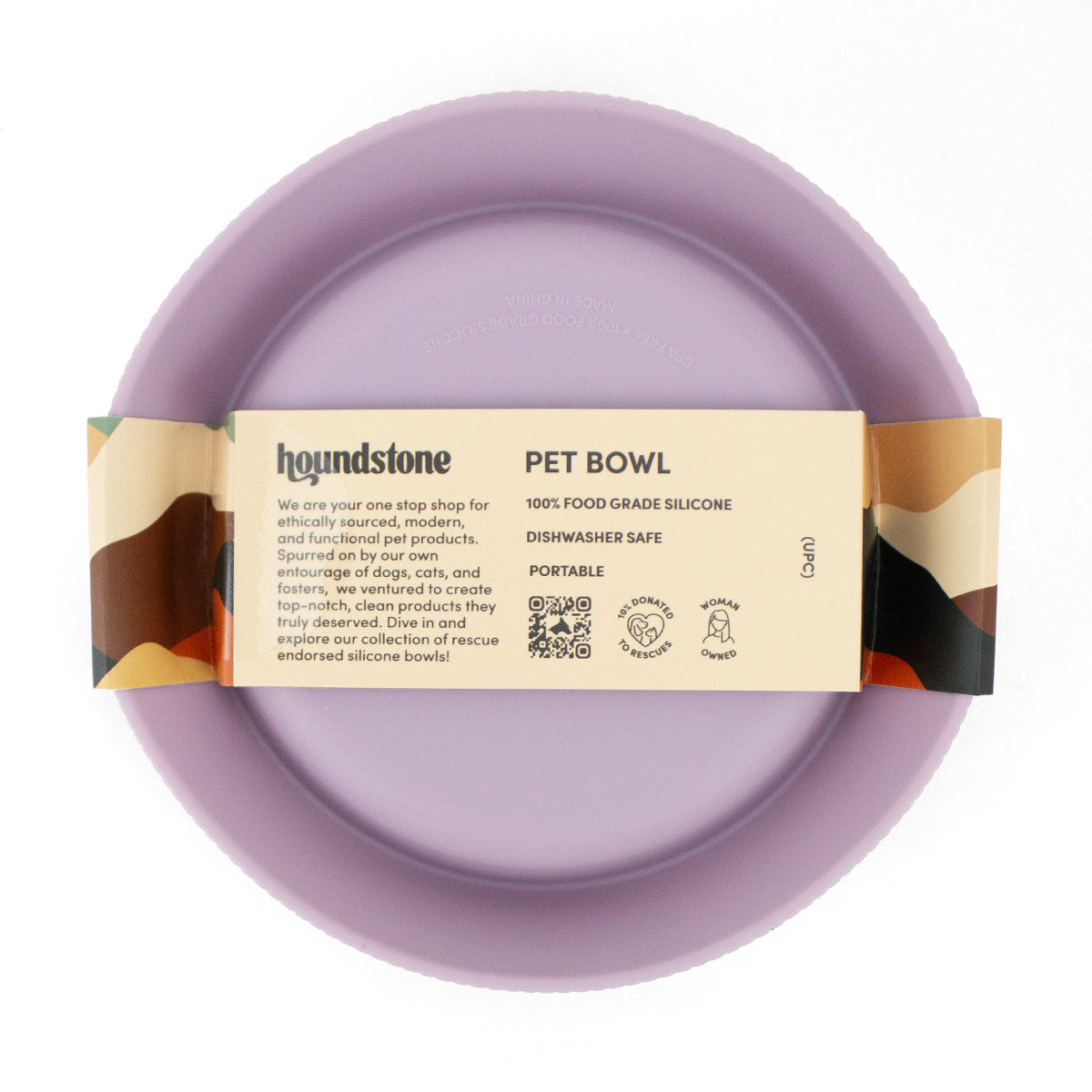 The Original Six Seven Silicone Cat Bowl, Mauve - Image 5