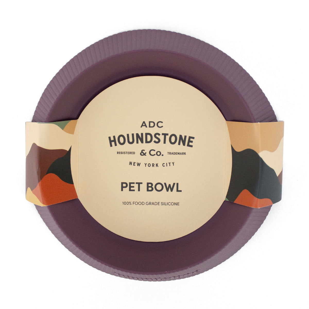 The Original Six Seven Silicone Cat Bowl, Plum