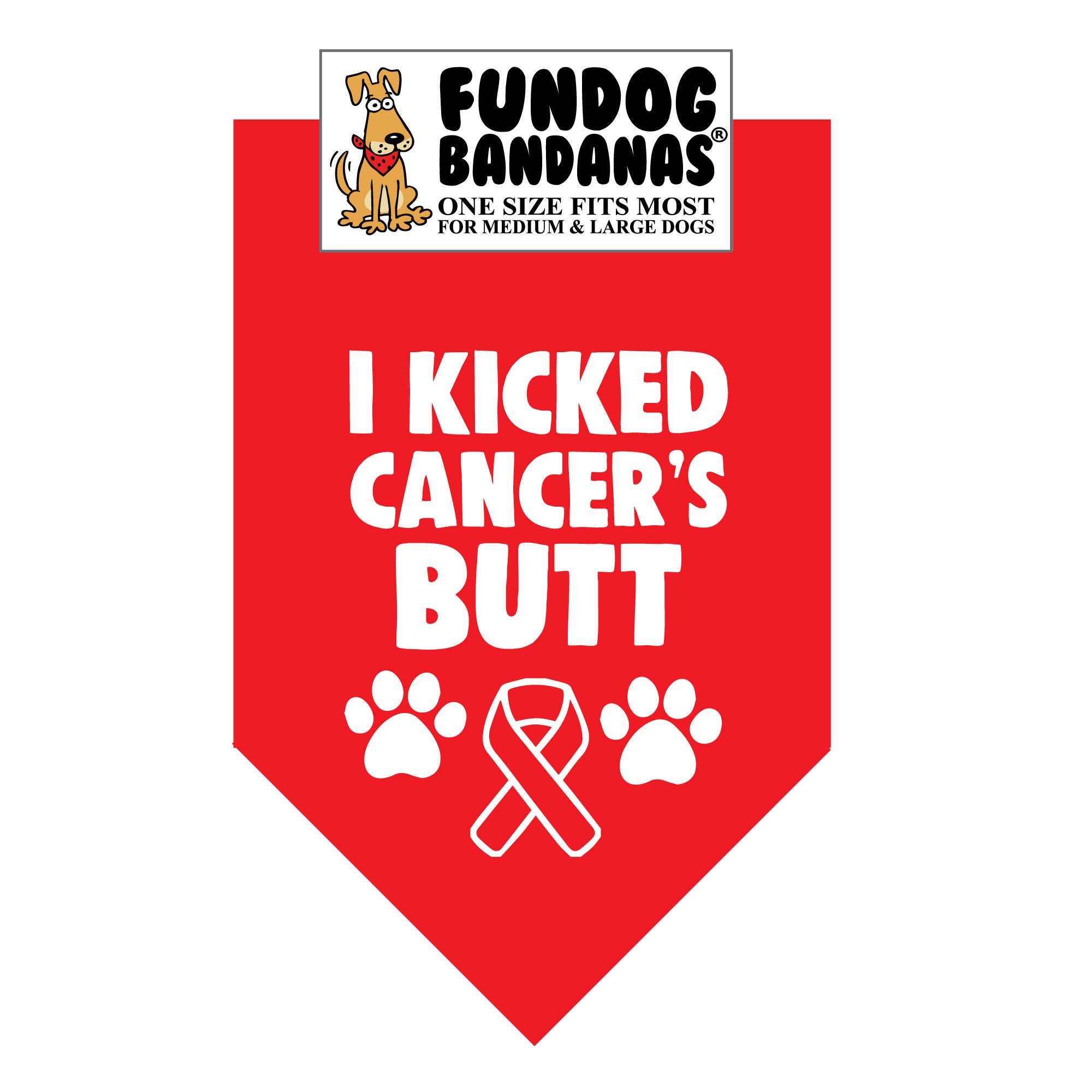 Wholesale Pack - I Kicked Cancer's Butt Bandana - Image 2