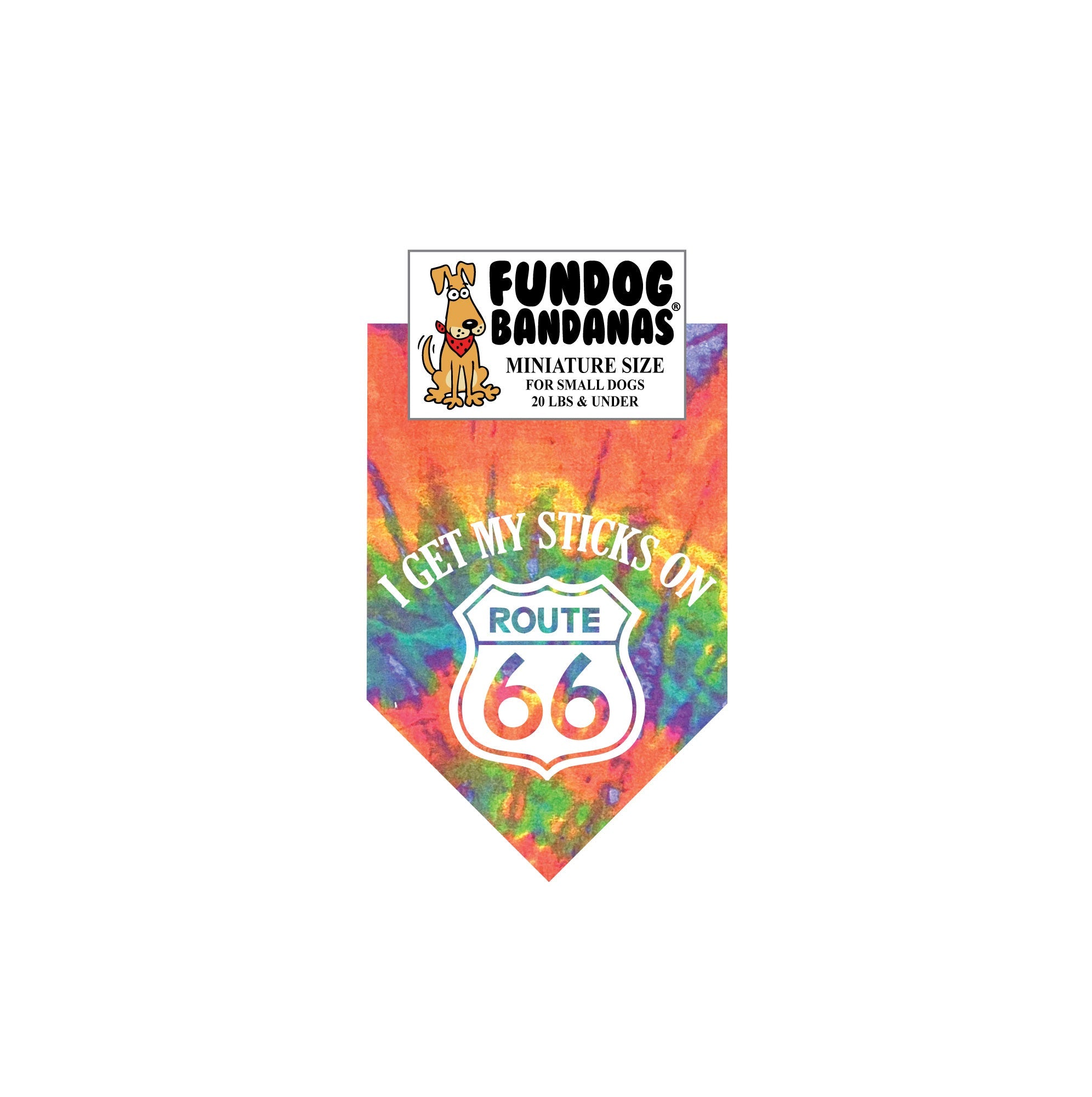 Wholesale Pack - I Get My Sticks on Route 66 Bandana - Image 7