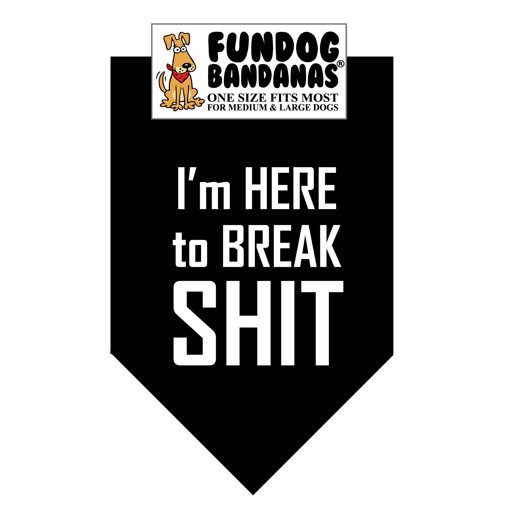 Wholesale Pack - I'm Here to Break Shit Bandana - Image 4