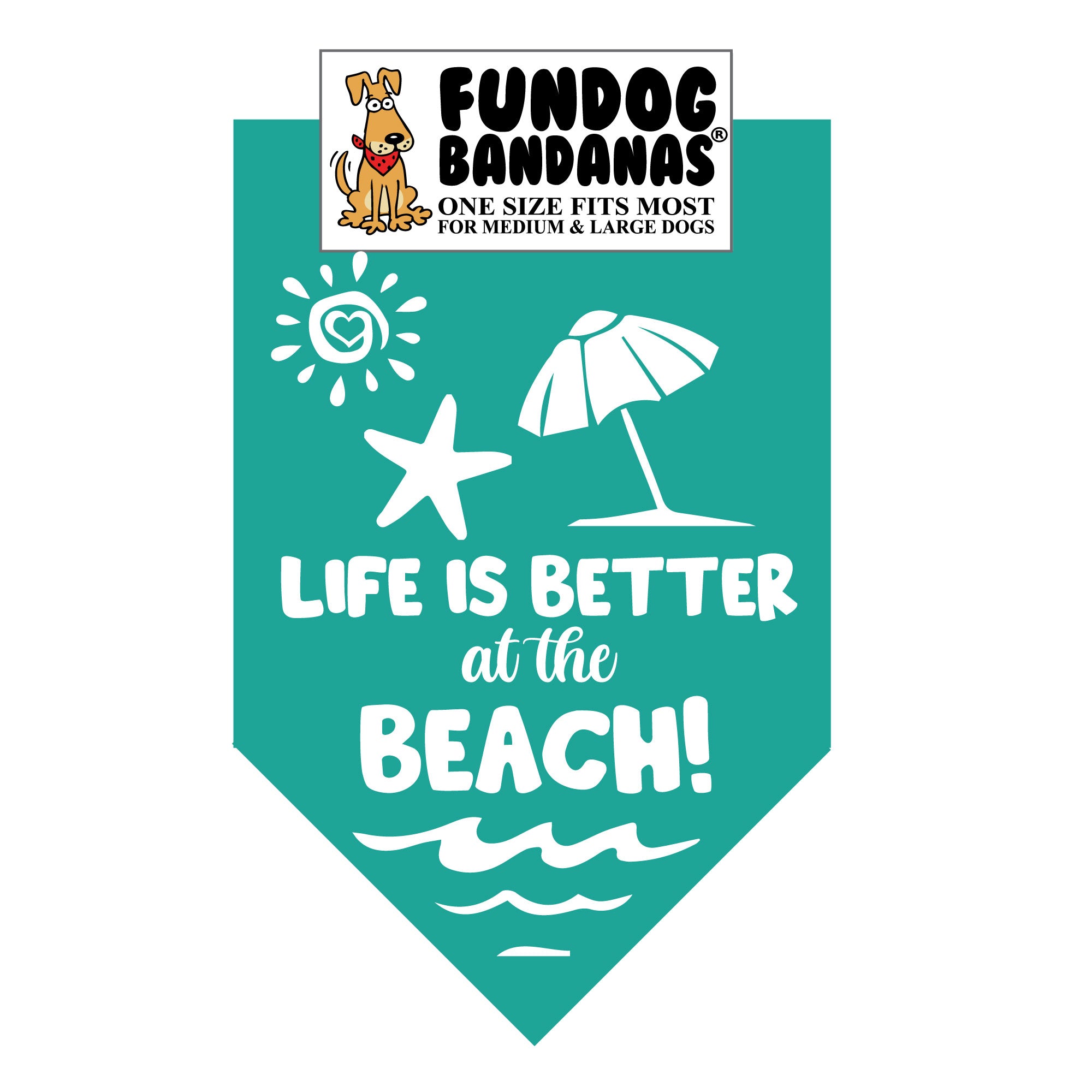 Wholesale Pack - Life is Better at the Beach Bandana - Image 2