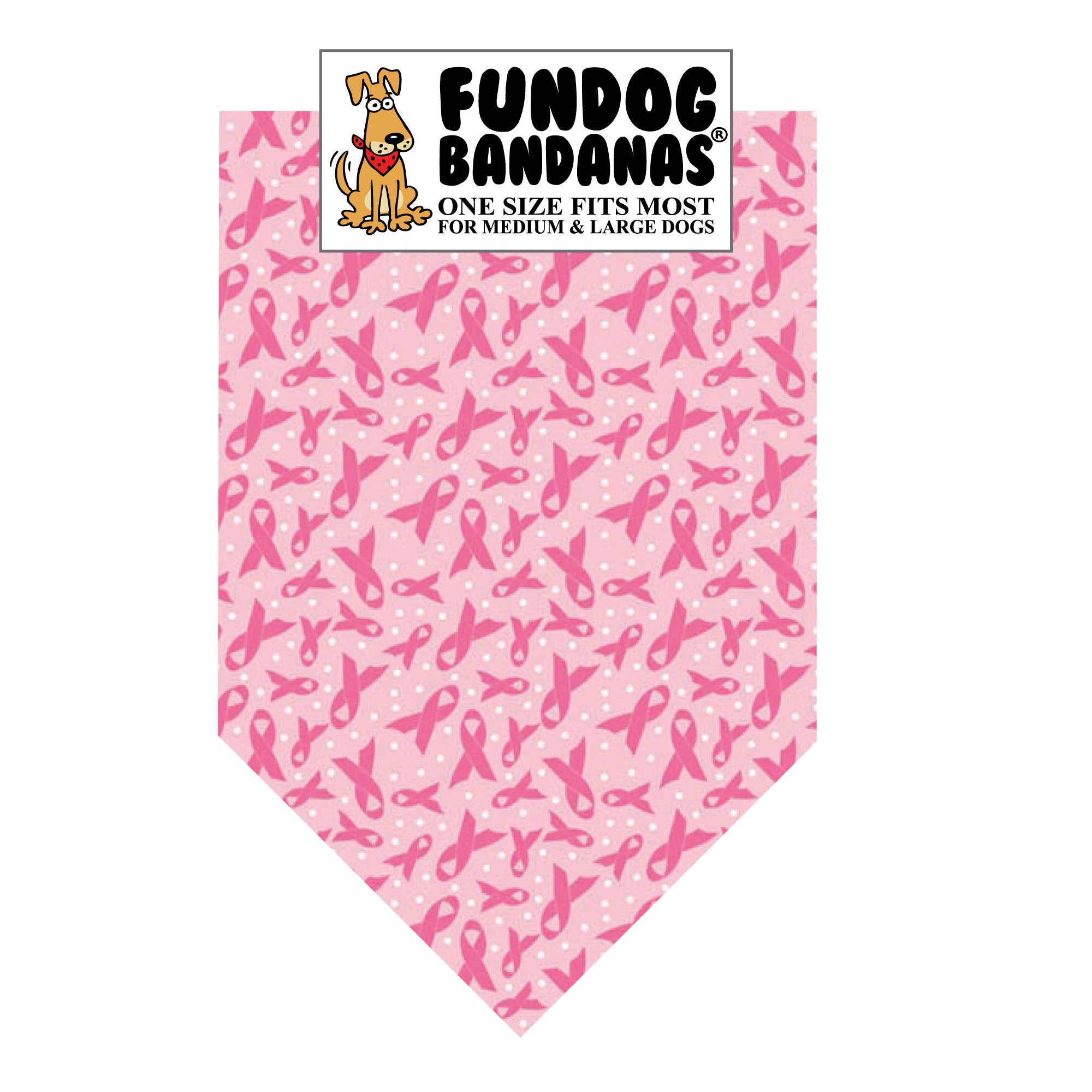 Wholesale Pack - Breast Cancer Awareness Pink Ribbons Bandana - Image 2