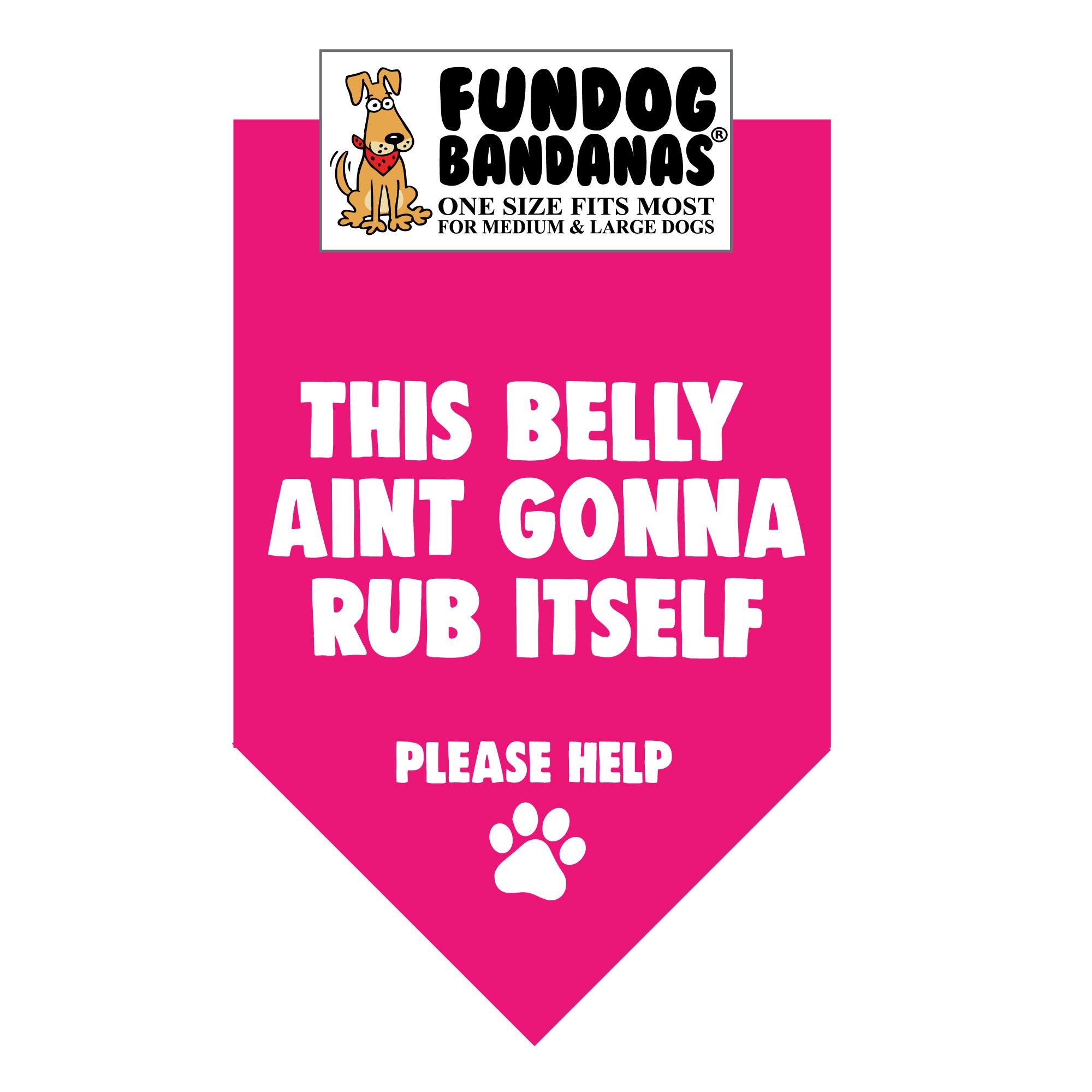 Wholesale Pack - This Belly Ain't Gonna Rub Itself Bandana - Image 10