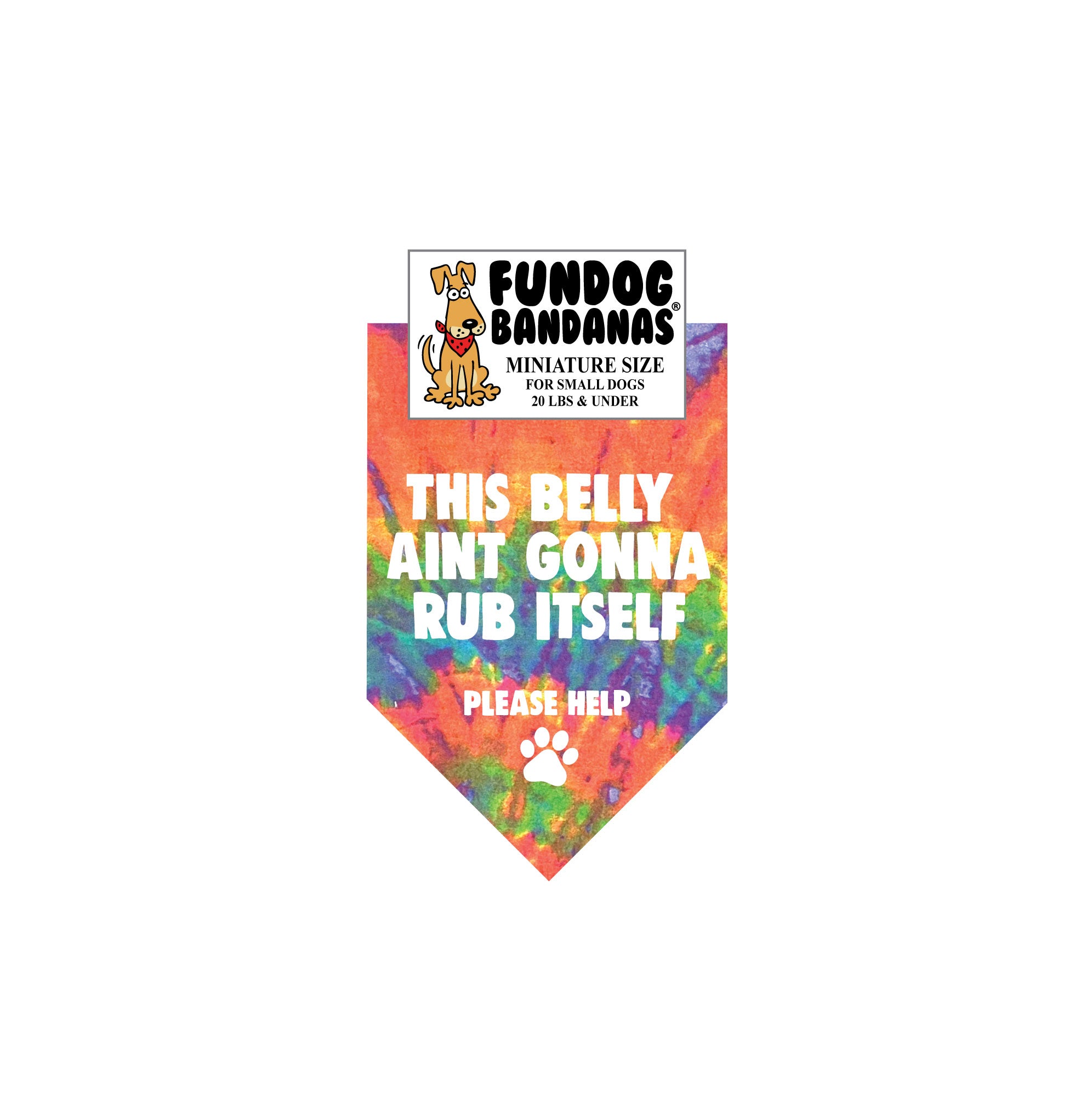 Wholesale Pack - This Belly Ain't Gonna Rub Itself Bandana - Image 3