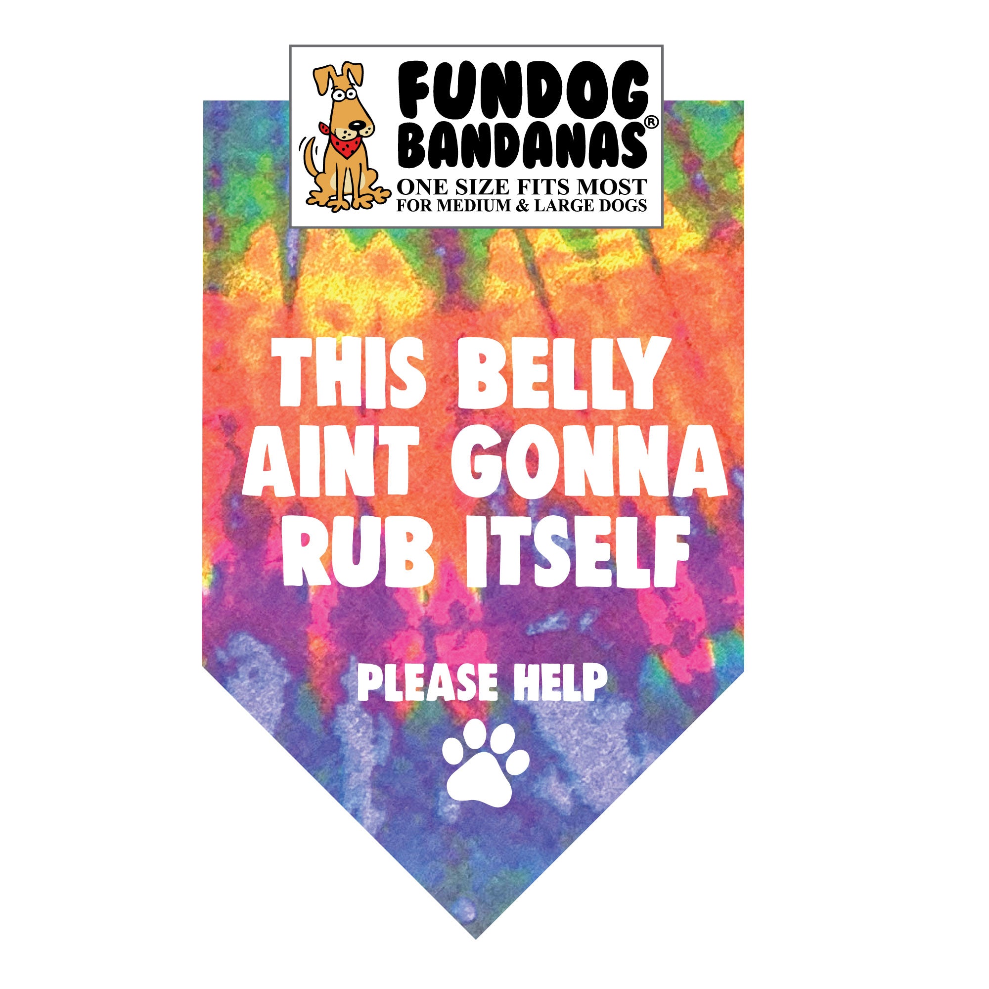 Wholesale Pack - This Belly Ain't Gonna Rub Itself Bandana - Image 4
