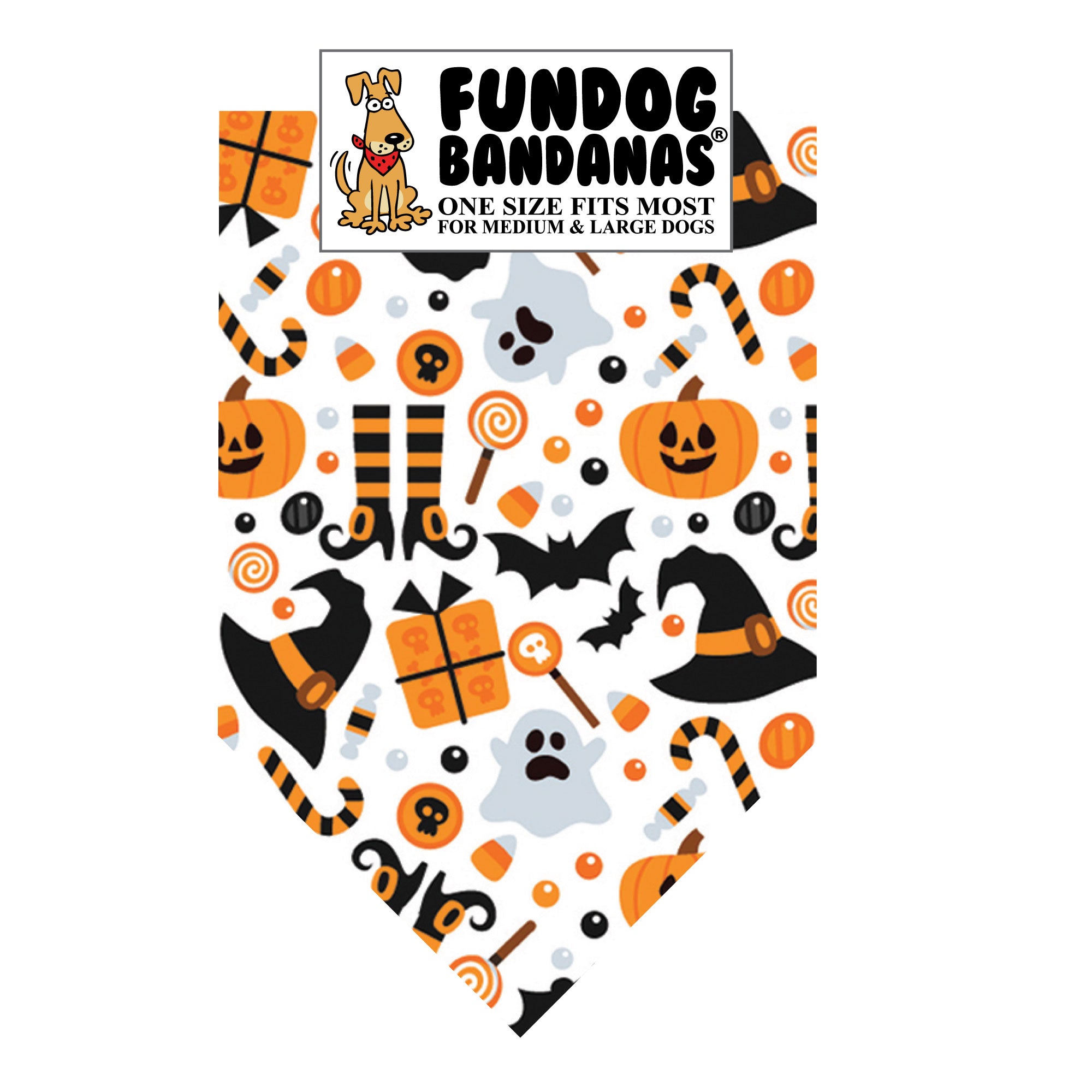 Wholesale Pack - Witches & Pumpkins Bandana - Image 2