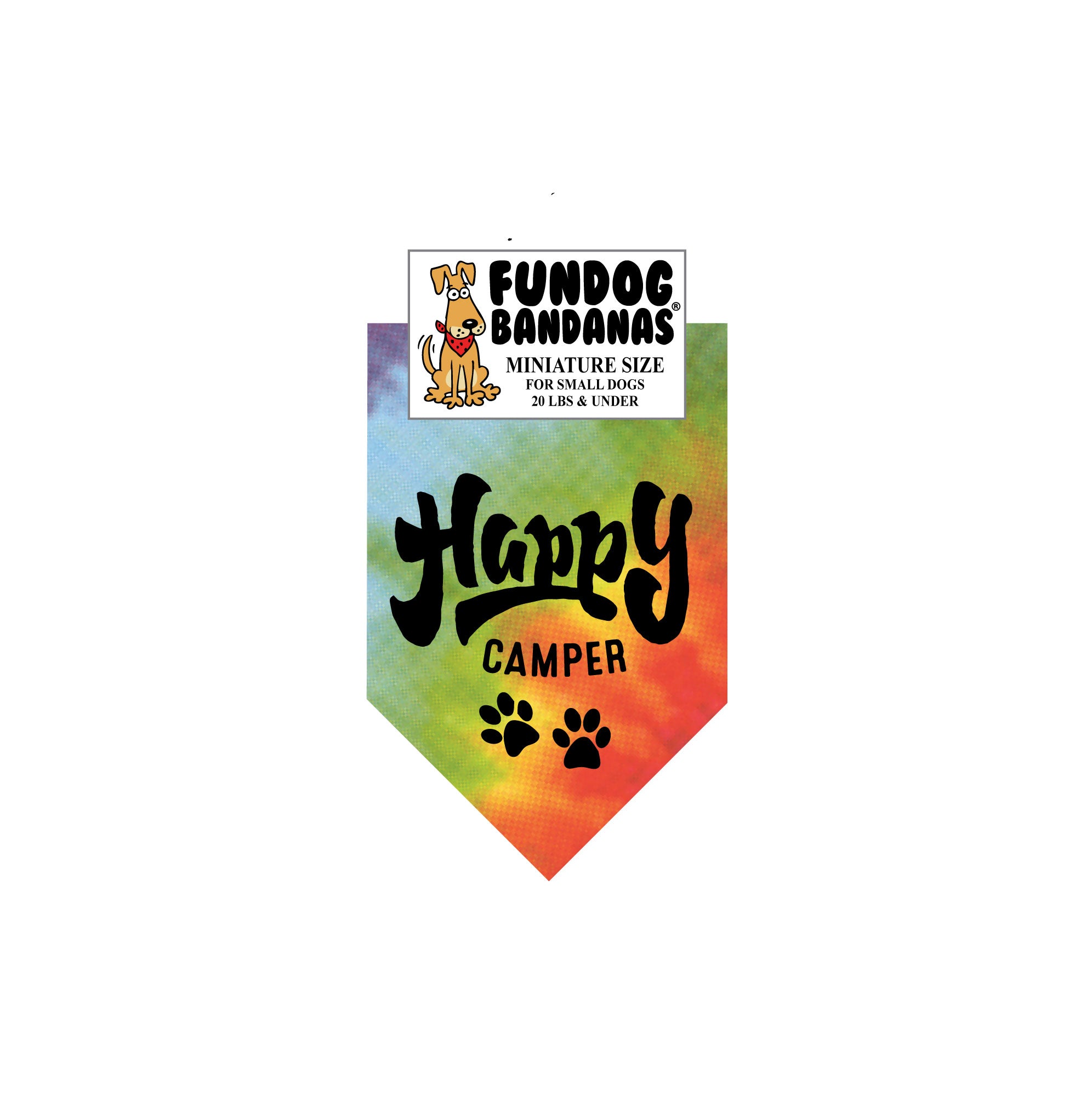 Wholesale Pack - Happy Camper Bandana - Assorted Colors