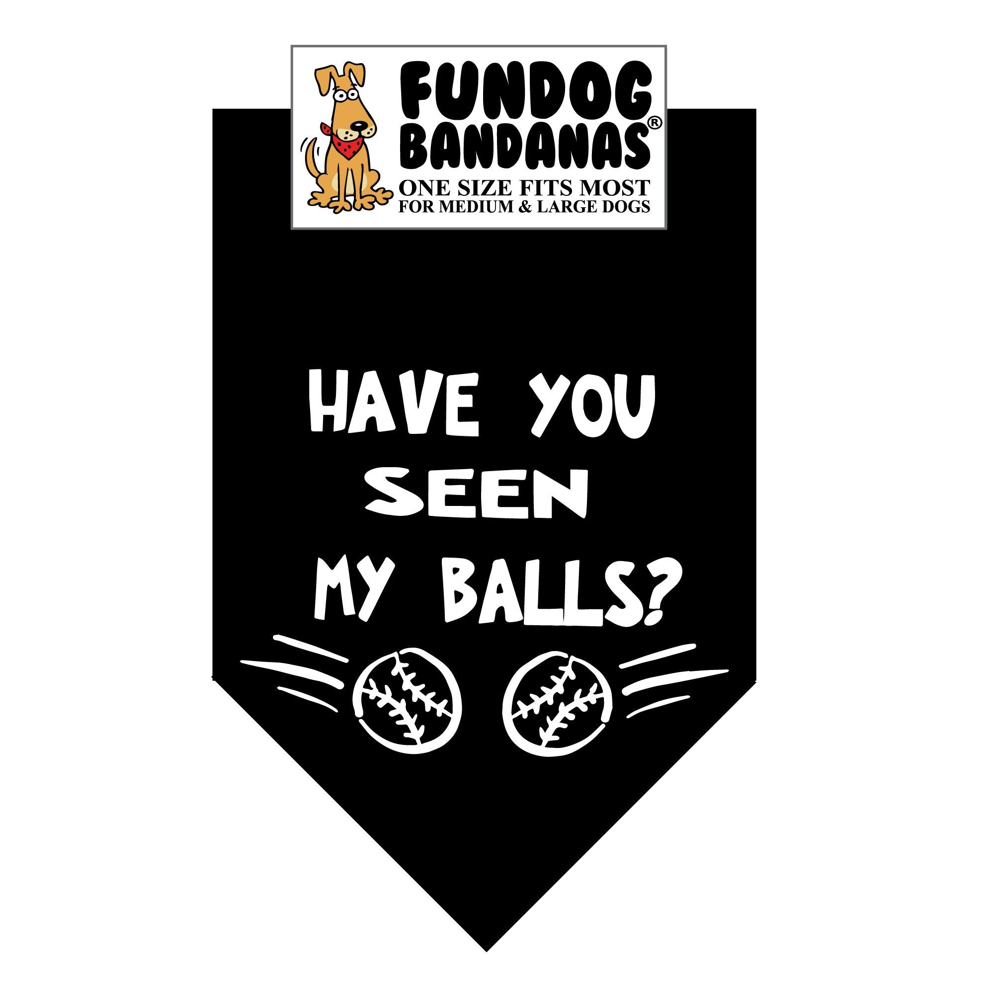 Wholesale 10 Pack - Have you Seen my Balls? Bandana - Assorted Colors - FunDogBandanas