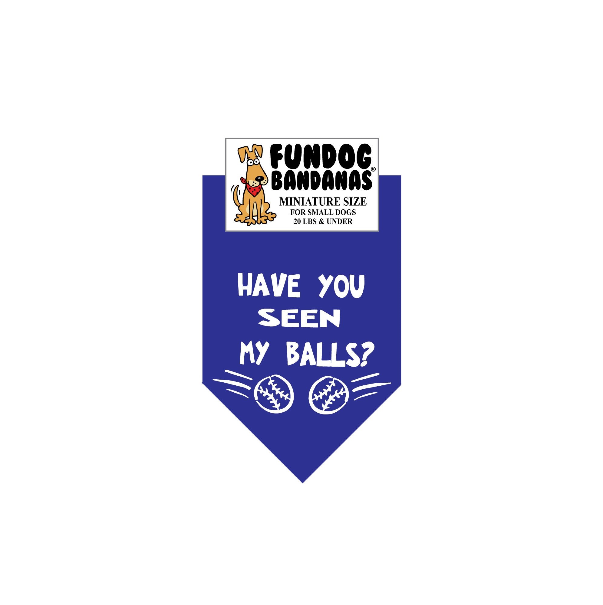 Wholesale 10 Pack - Have you Seen my Balls? Bandana - Assorted Colors - FunDogBandanas