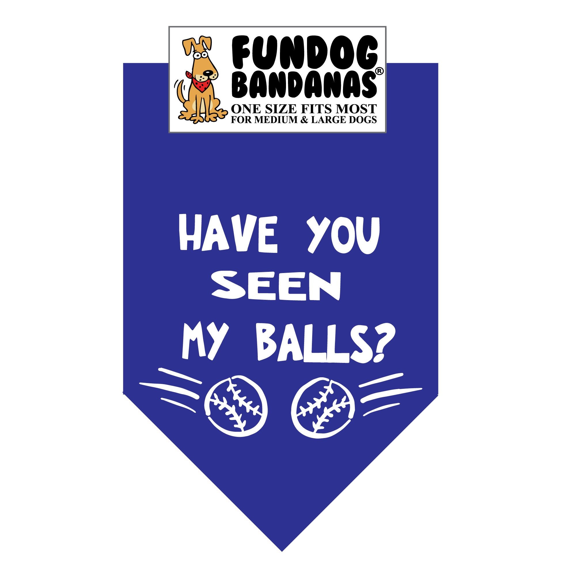 Wholesale 10 Pack - Have you Seen my Balls? Bandana - Assorted Colors - FunDogBandanas