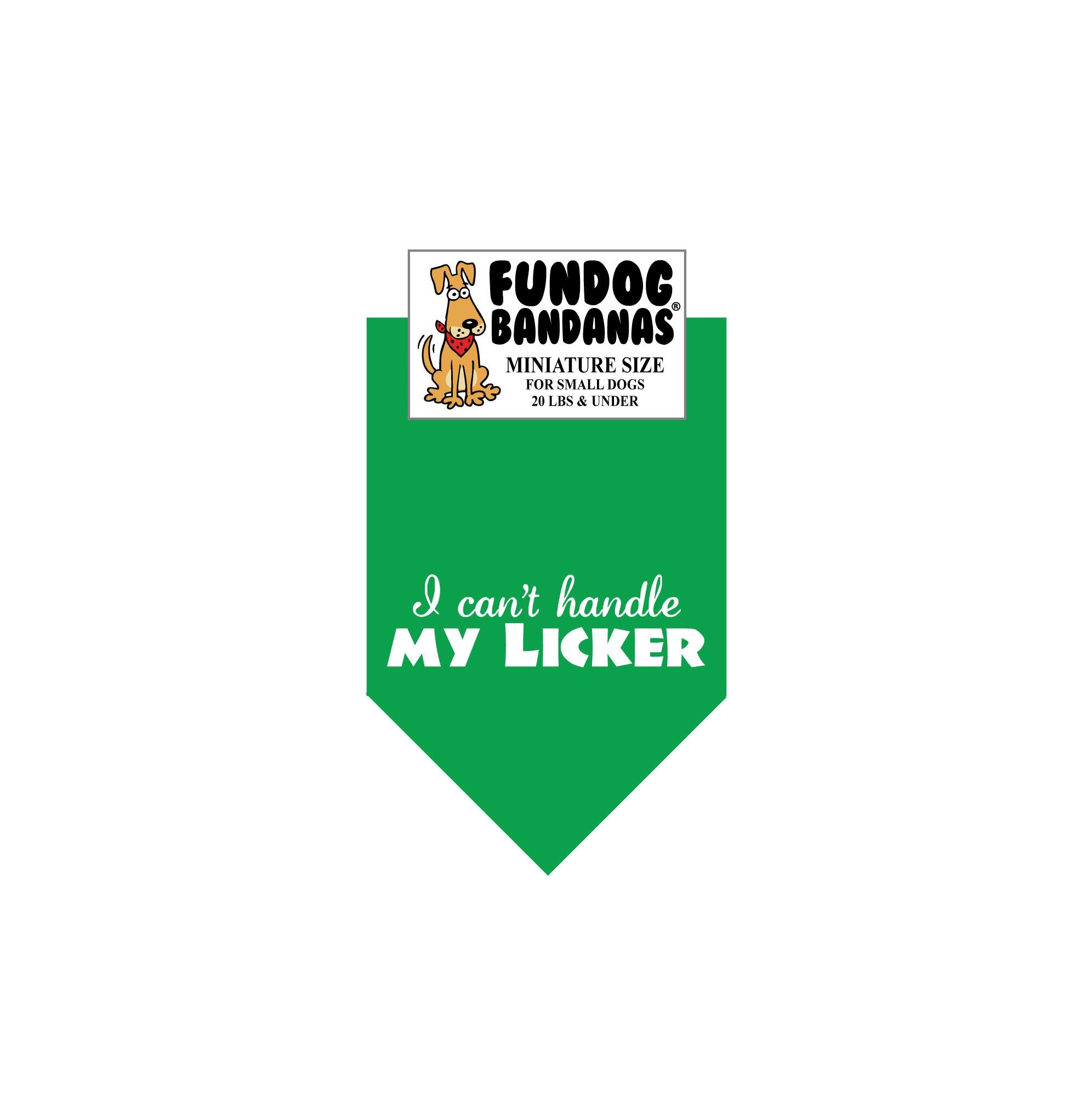 Wholesale 10 Pack - I Can't Handle My Licker Bandana - Assorted Colors - FunDogBandanas