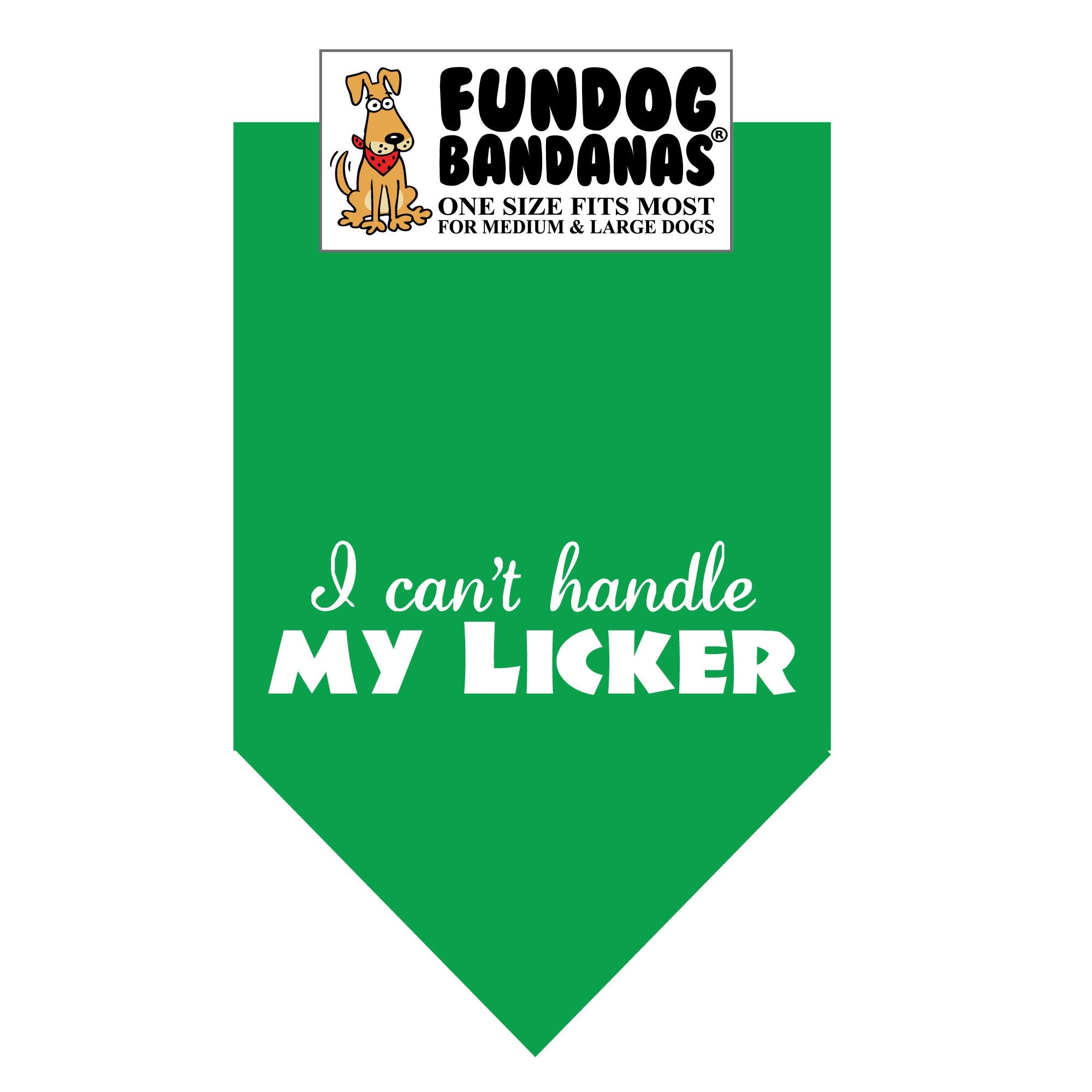 Wholesale 10 Pack - I Can't Handle My Licker Bandana - Assorted Colors - FunDogBandanas