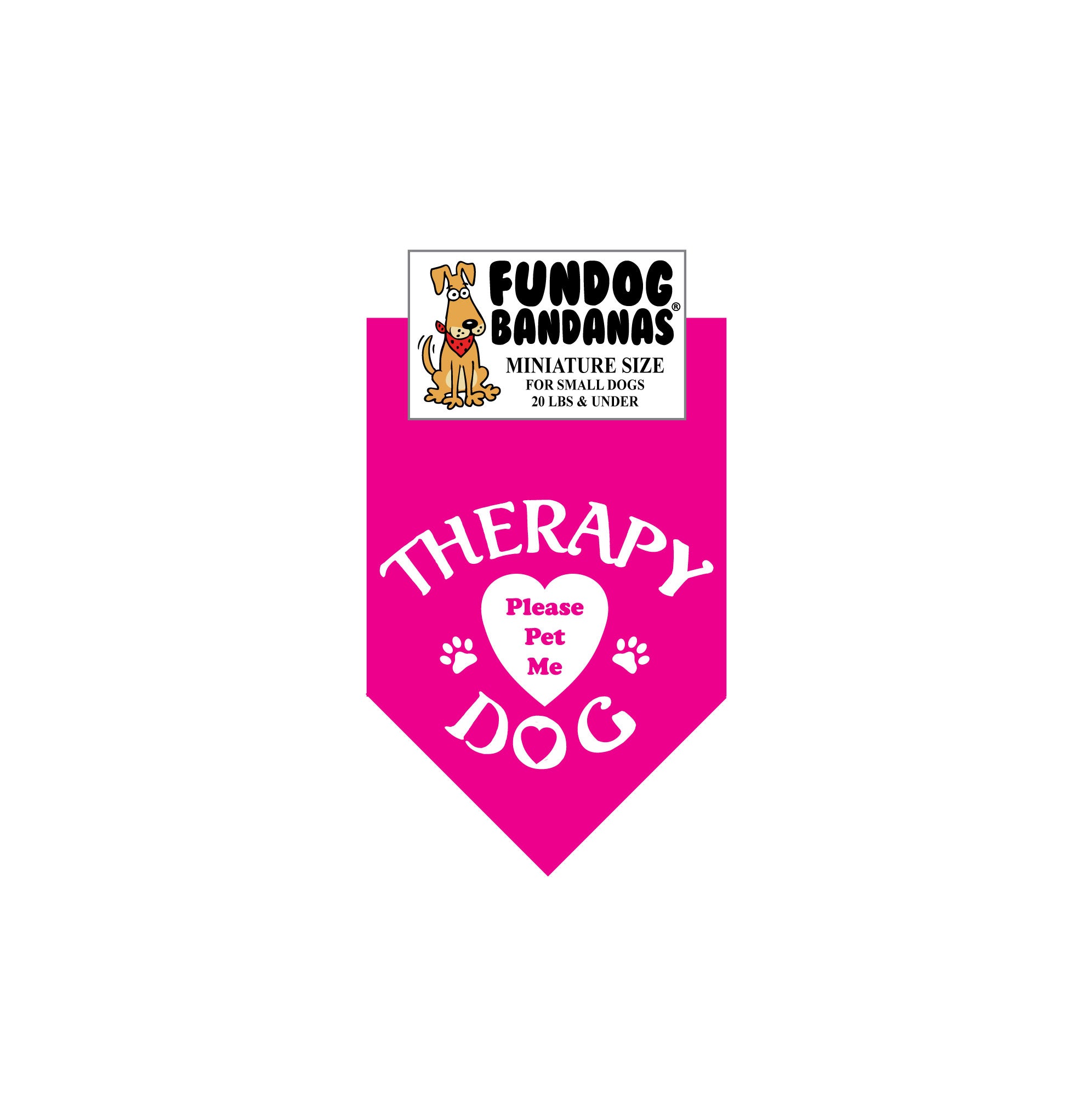 Therapy Dog Please Pet Me Bandana - Image 5