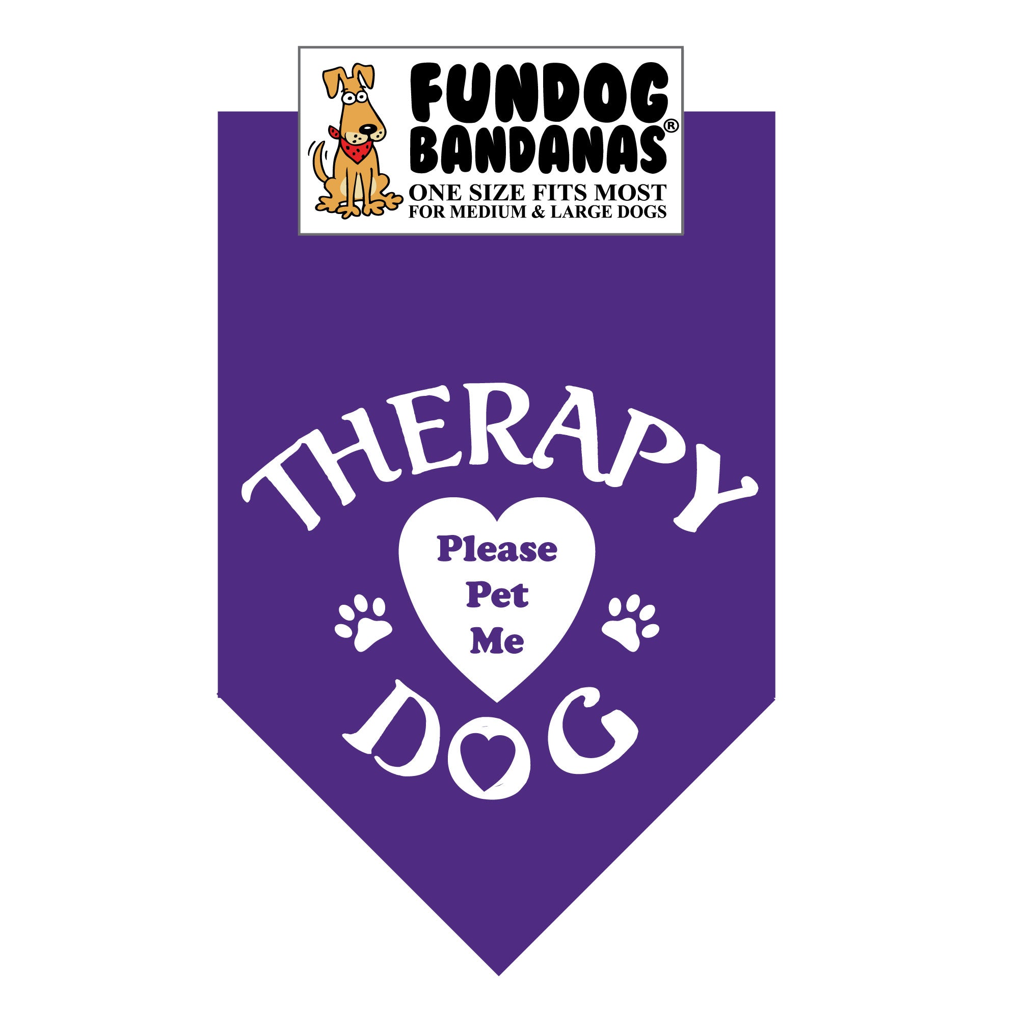 Therapy Dog Please Pet Me Bandana - Image 4