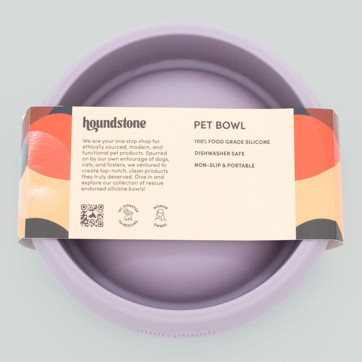 Coquito Silicone Dog Bowl, 1 Cup, Mauve - Image 6