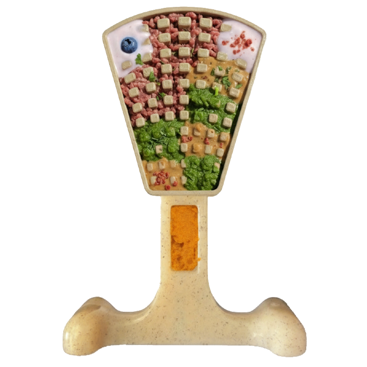 SodaPup Waffle Tower Nylon Chew & Enrichment Toy | 2-in-1 Aggressive Chewers