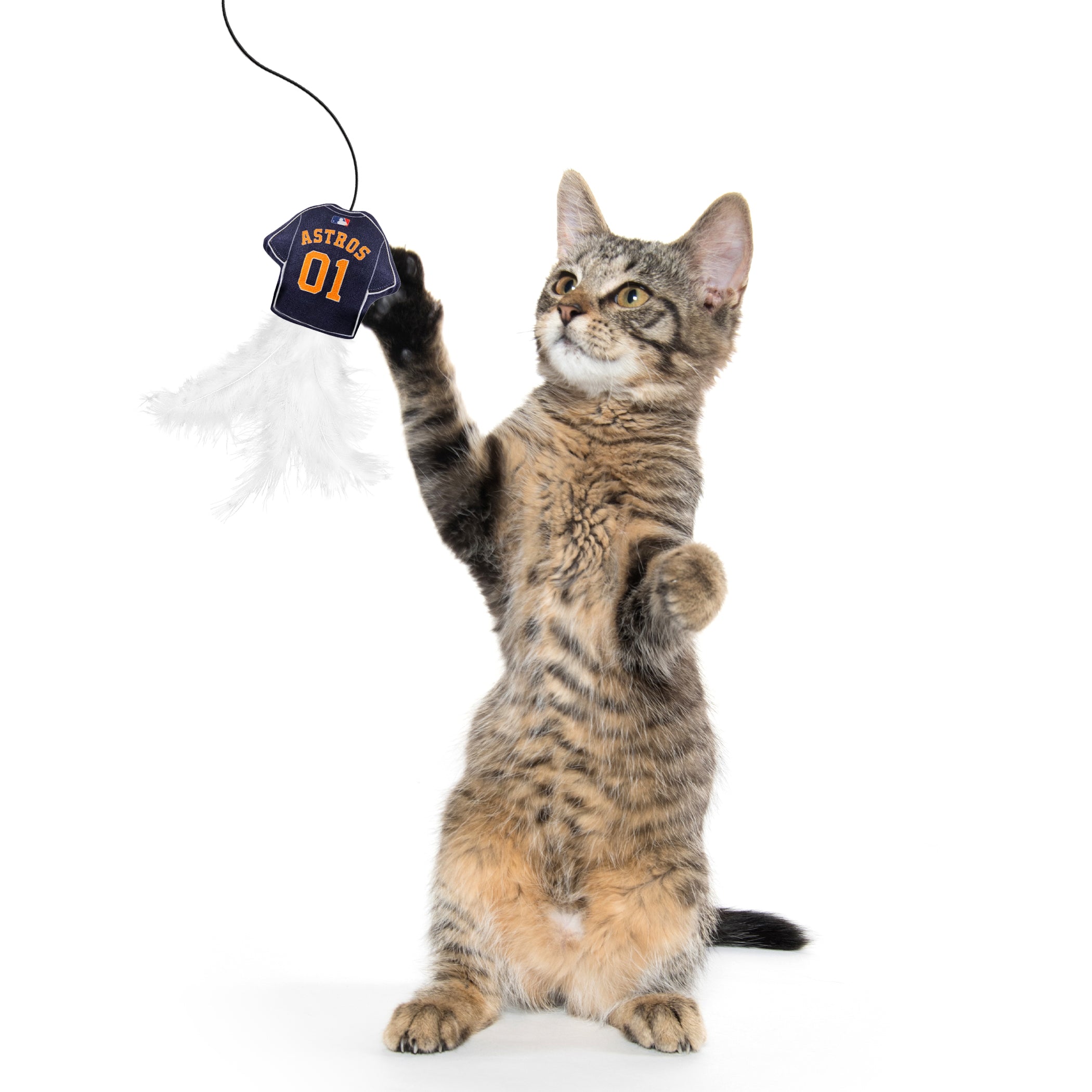 HOUSTON ASTROS TEAM JERSEY WAND WITH CAT NIP - Image 2