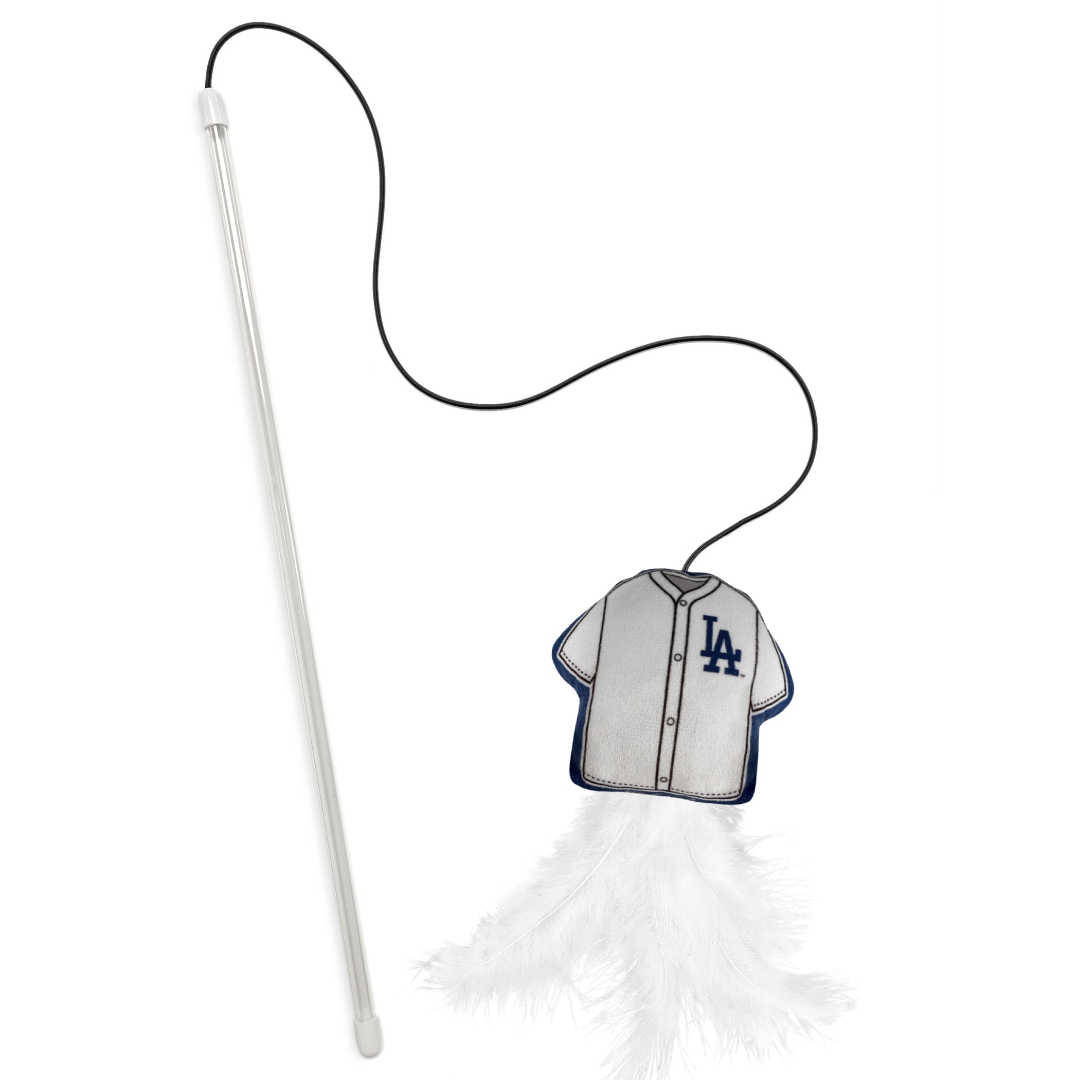 LOS ANGELES DODGERS TEAM JERSEY WAND WITH CAT NIP