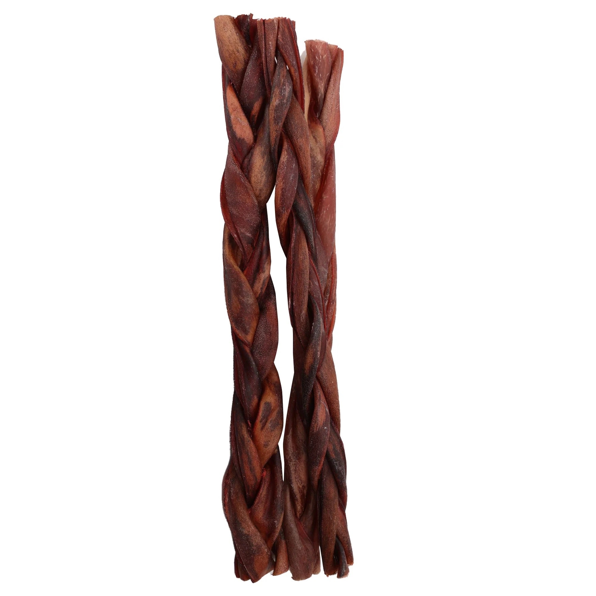 Woof Island Braided Beef Bully Stick, Odor-Free All Natural Single Ingredient Rawhide-Free Dog Chew for Aggressive Chewers 12 Inch - Image 2