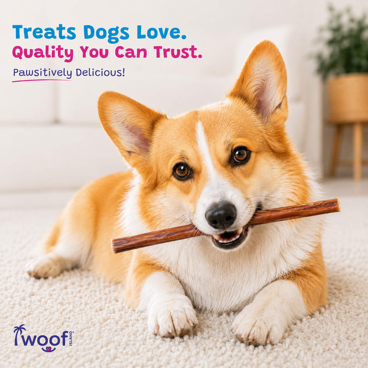 Woof Island Standard Beef Bully Stick, All Natural Single Ingredient Rawhide-Free Dog Chew for Aggressive Chewers 12 Inch - Image 6