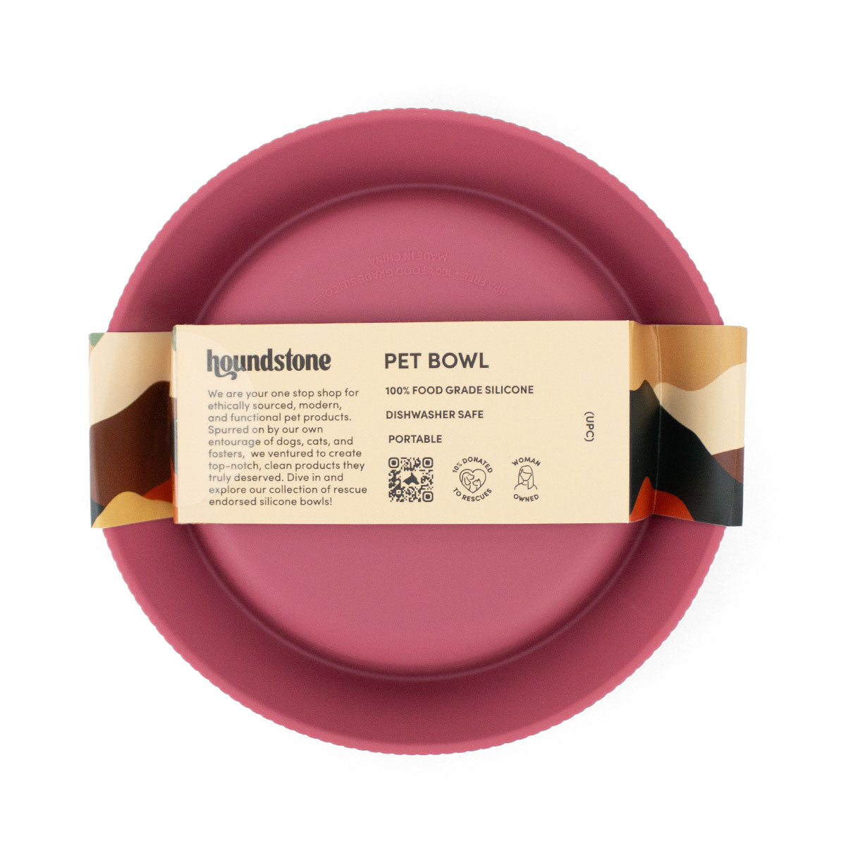 The Original Six Seven Silicone Cat Bowl, Rosewood - Image 5