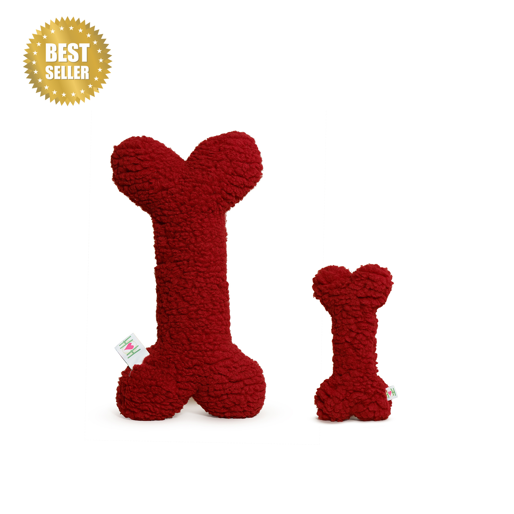 Jolly Red HuggleFleece Bone