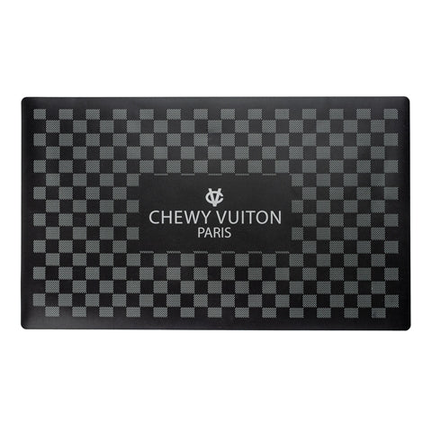 Black Checker Chewy Vuiton Placemat - Image 2