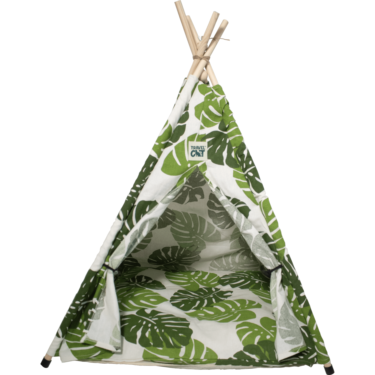 Travel Cat Monstera Cat Tent Bed - Image 2