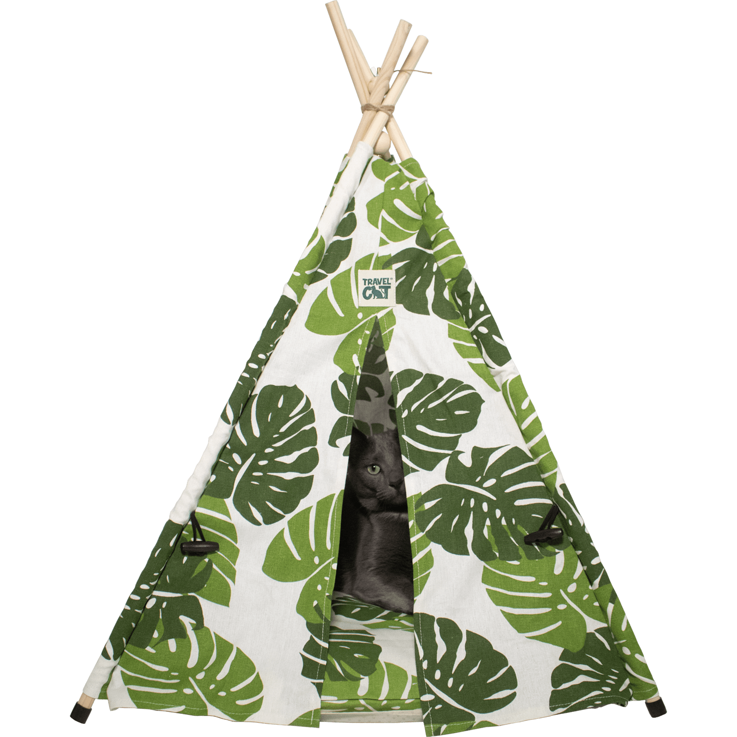 Travel Cat Monstera Cat Tent Bed - Image 3