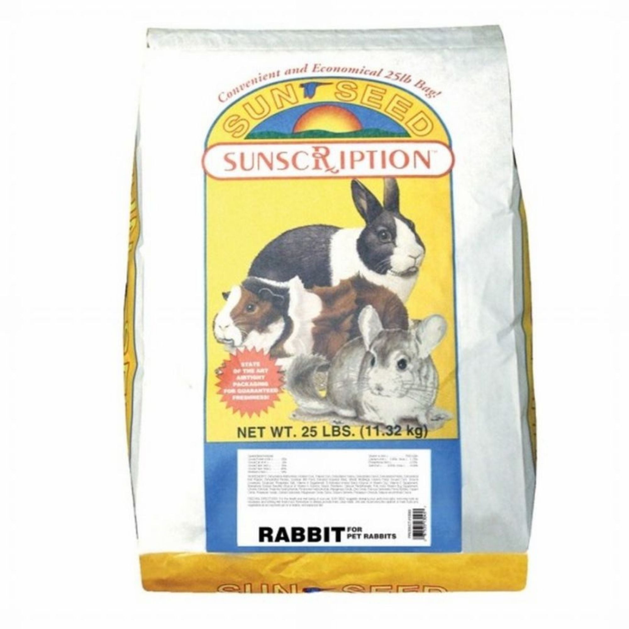Sun Seed SunBasics Rabbit Pellets Food 1ea/25 lb