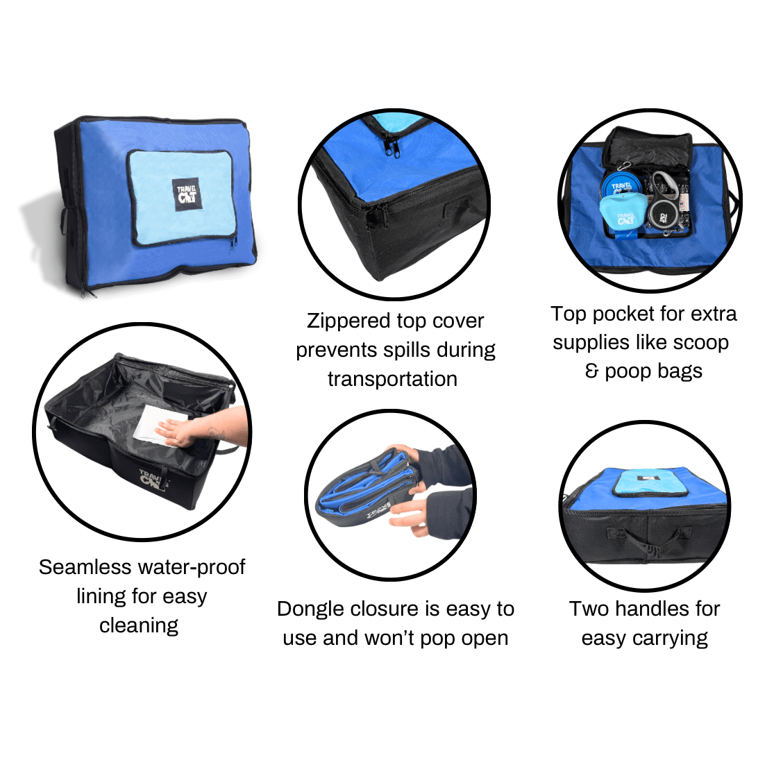 "The Porta-Pawty" Travel Litter Box - Portable Bathroom for Cats - Image 2