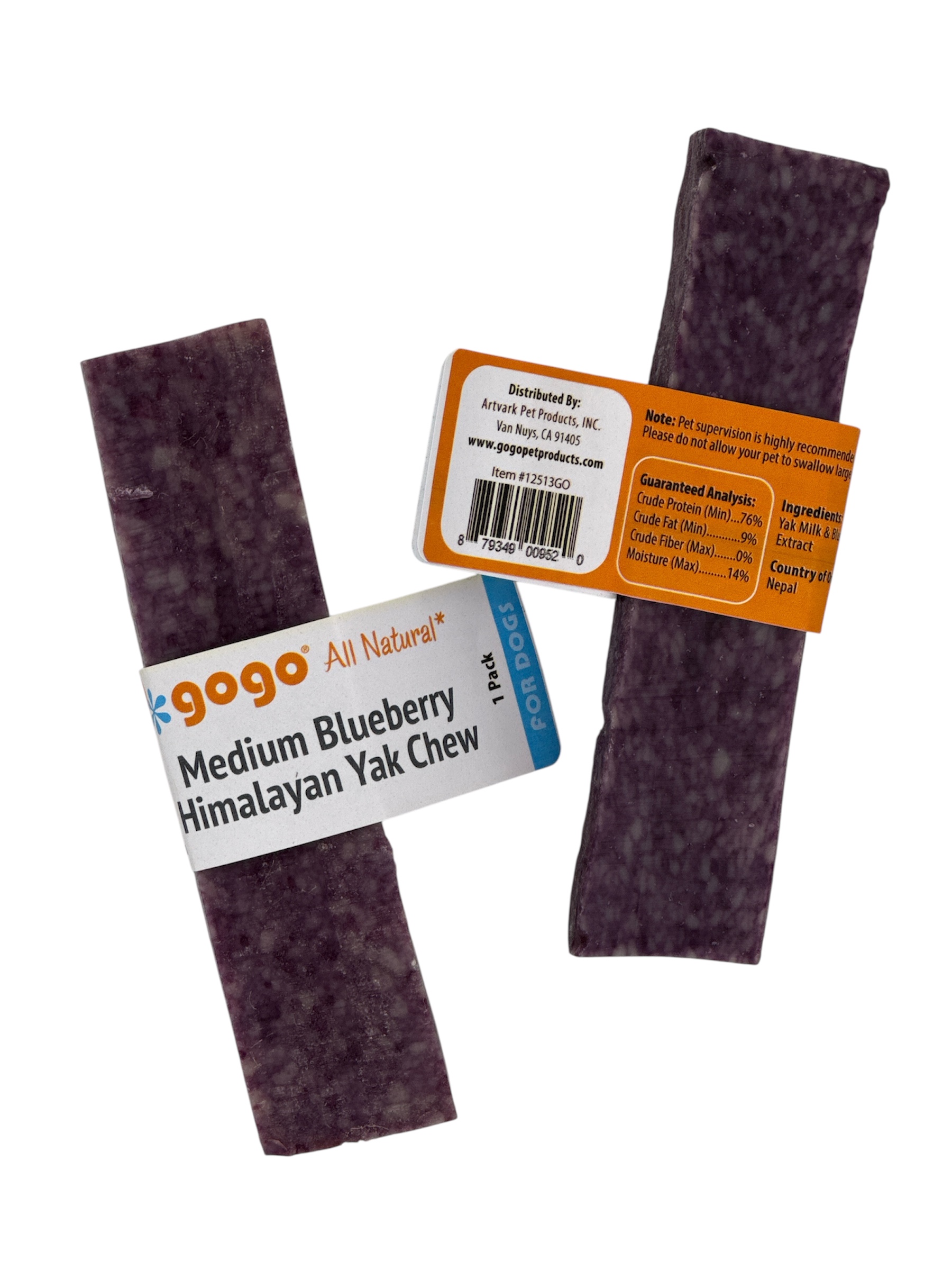 Gogo Medium Blueberry Himalayan Yak Chew