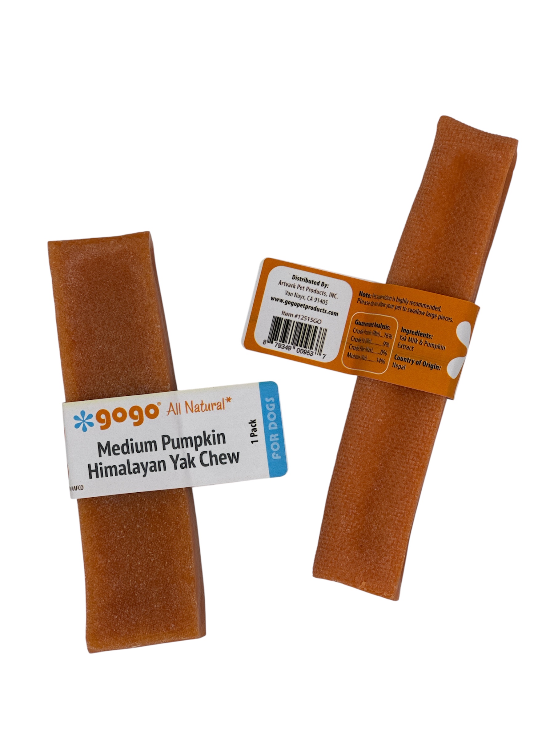 Gogo Medium Pumpkin Himalayan Yak Chew