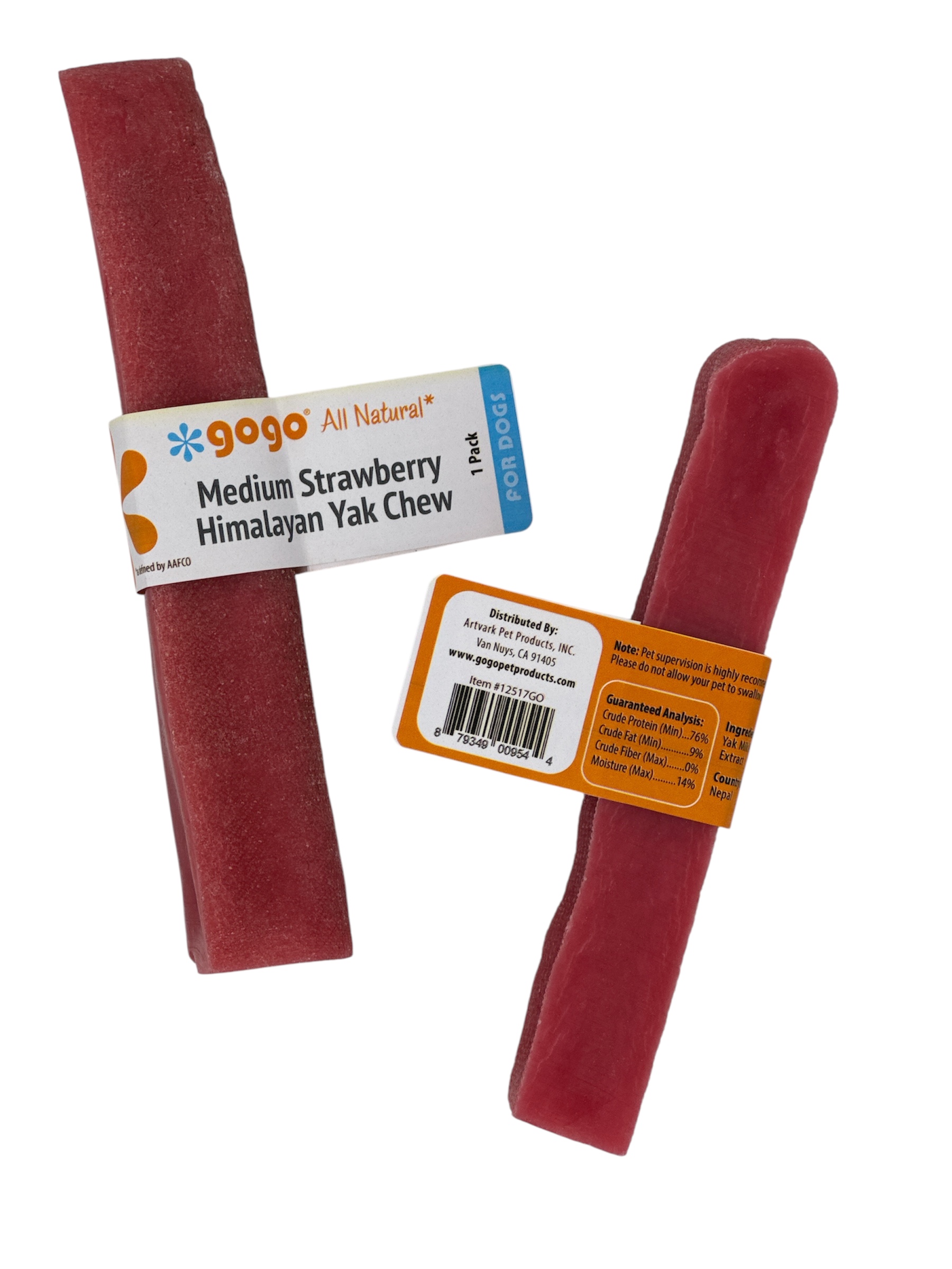 Gogo Medium Strawberry Himalayan Yak Chew