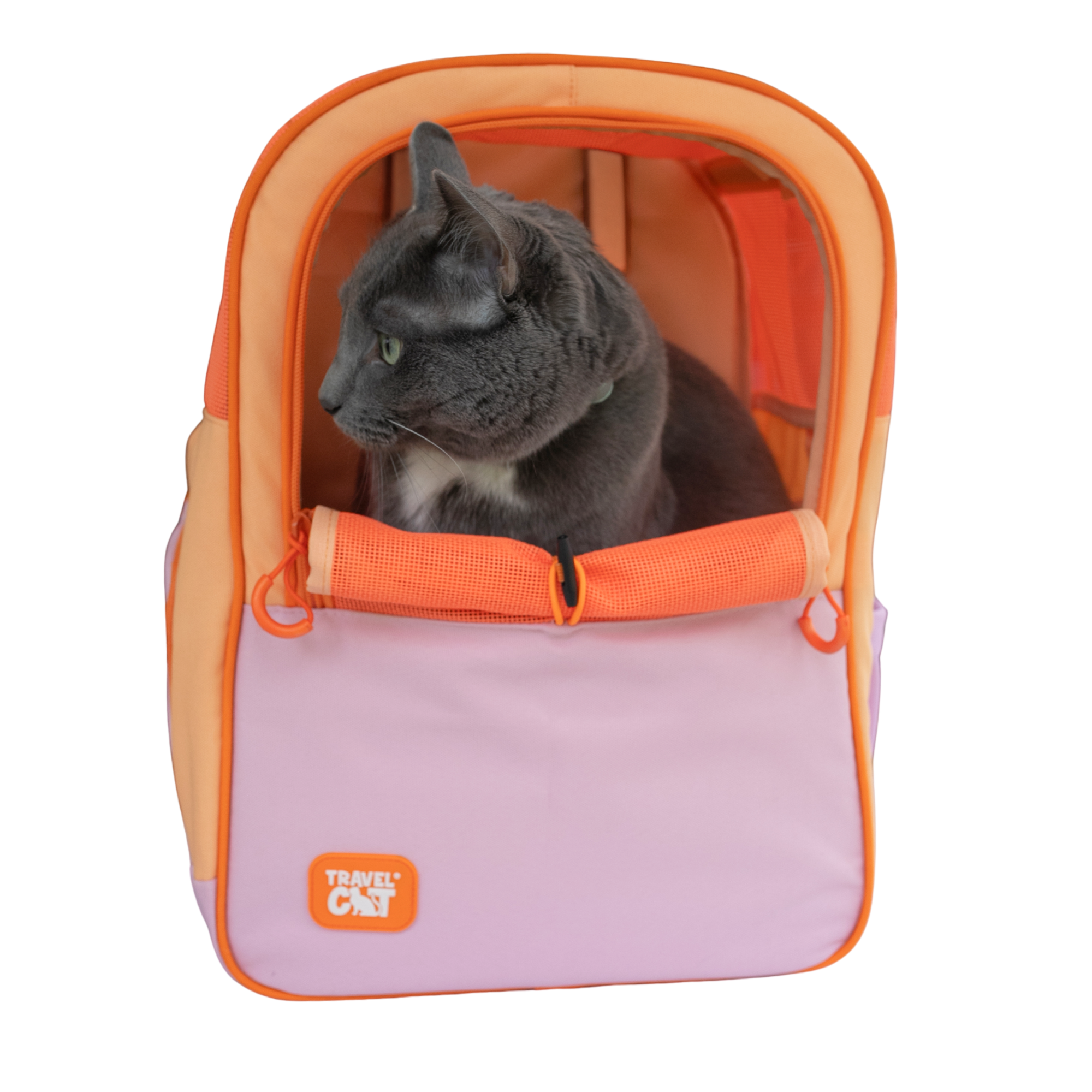 "The Explorer" Cat Backpack - Sunset Pink - Image 10