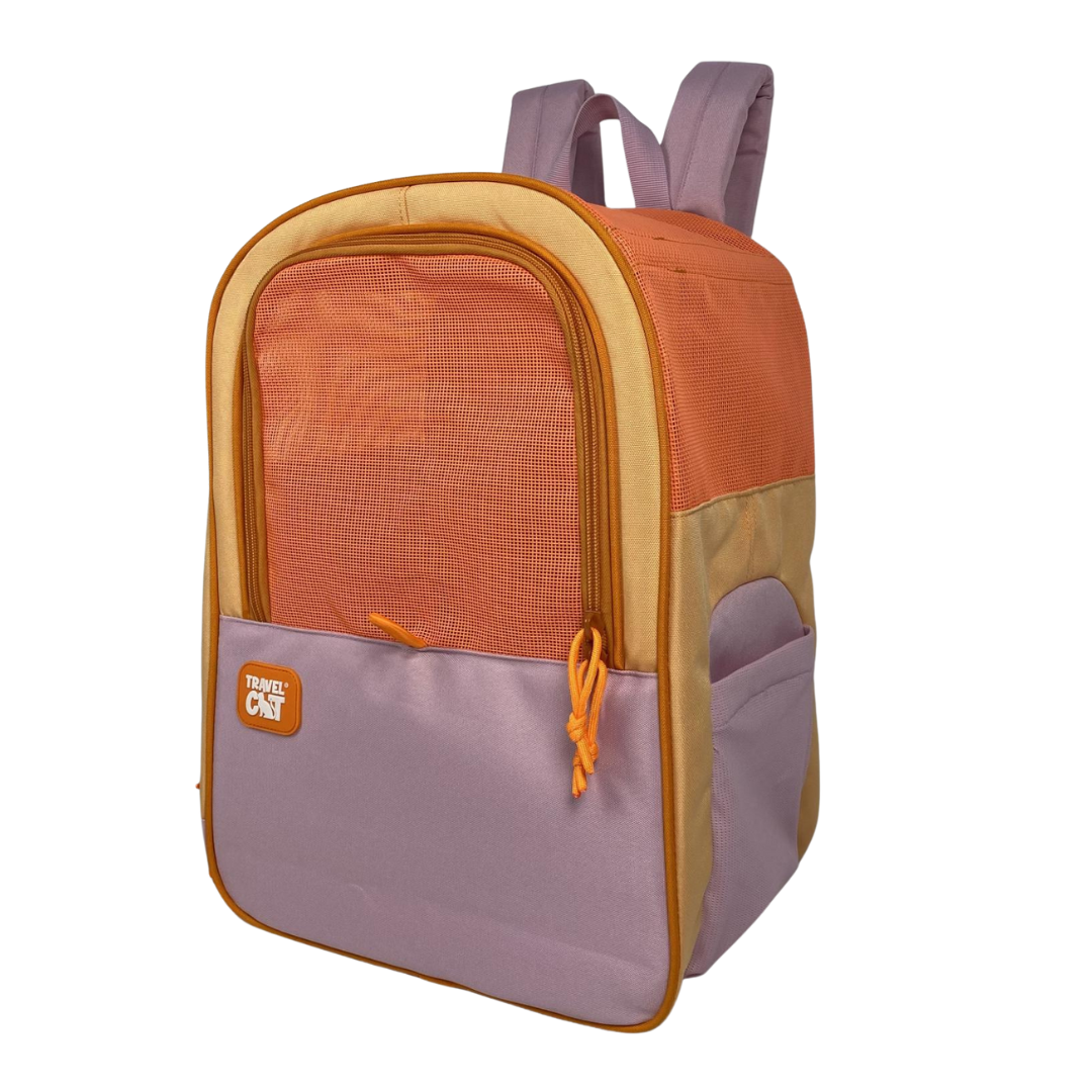 "The Explorer" Cat Backpack - Sunset Pink - Image 3