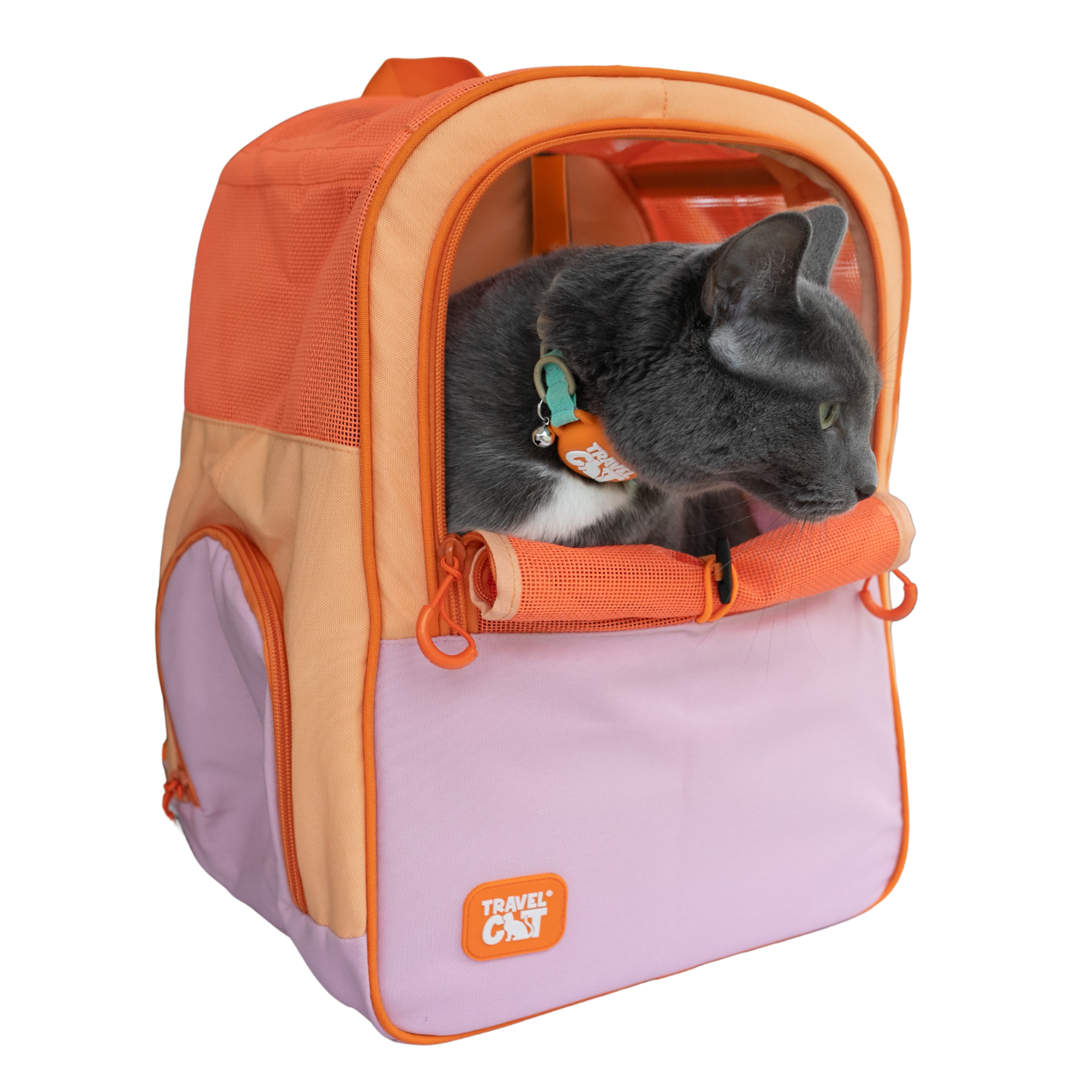 "The Explorer" Cat Backpack - Sunset Pink - Image 12
