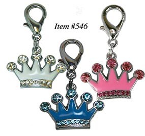 Enamel Crown Charm