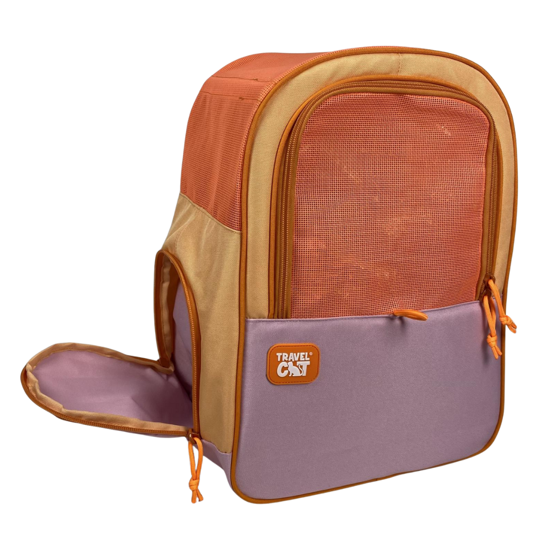 "The Explorer" Cat Backpack - Sunset Pink - Image 3