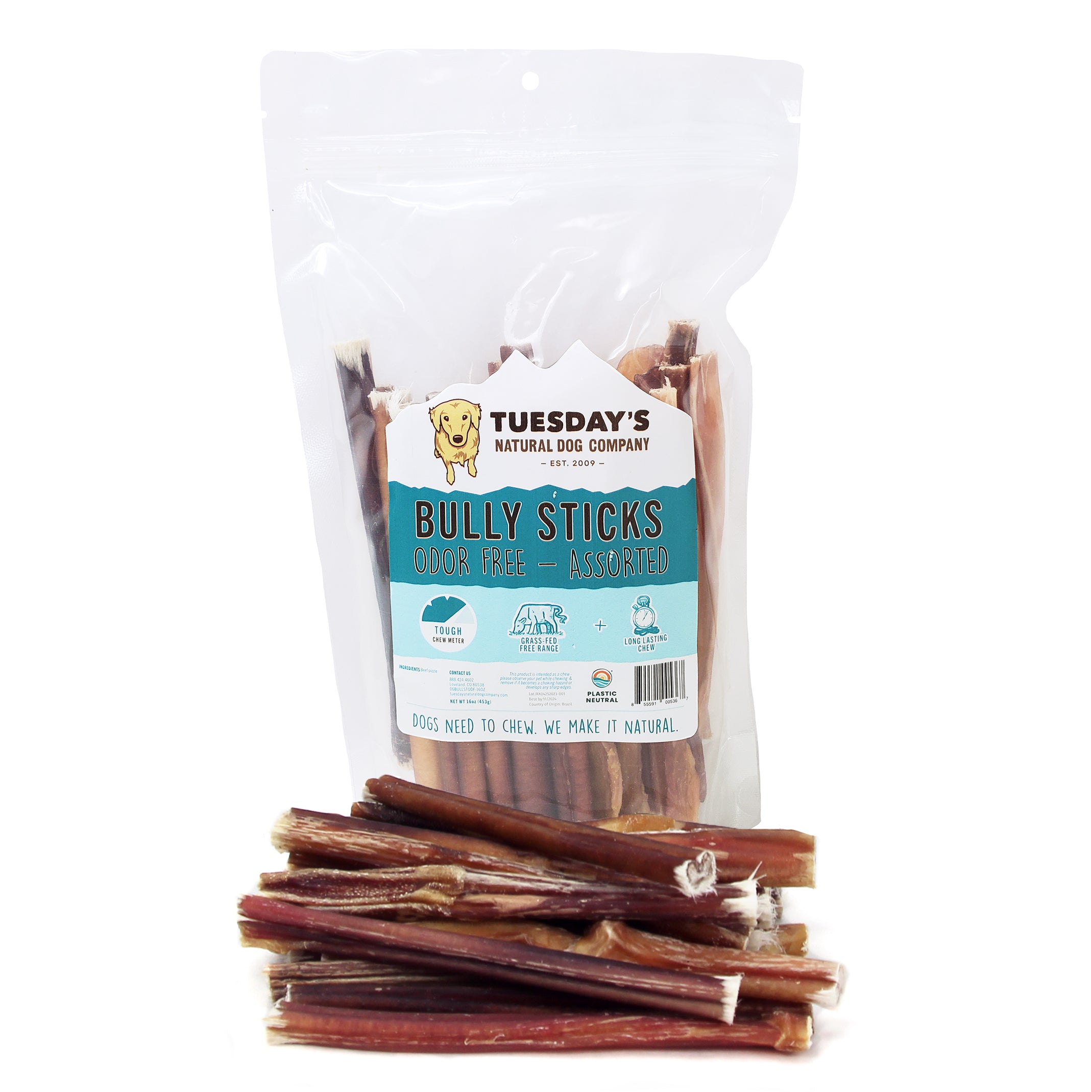 6" Bully Sticks Odor Free - 16 oz - Image 5