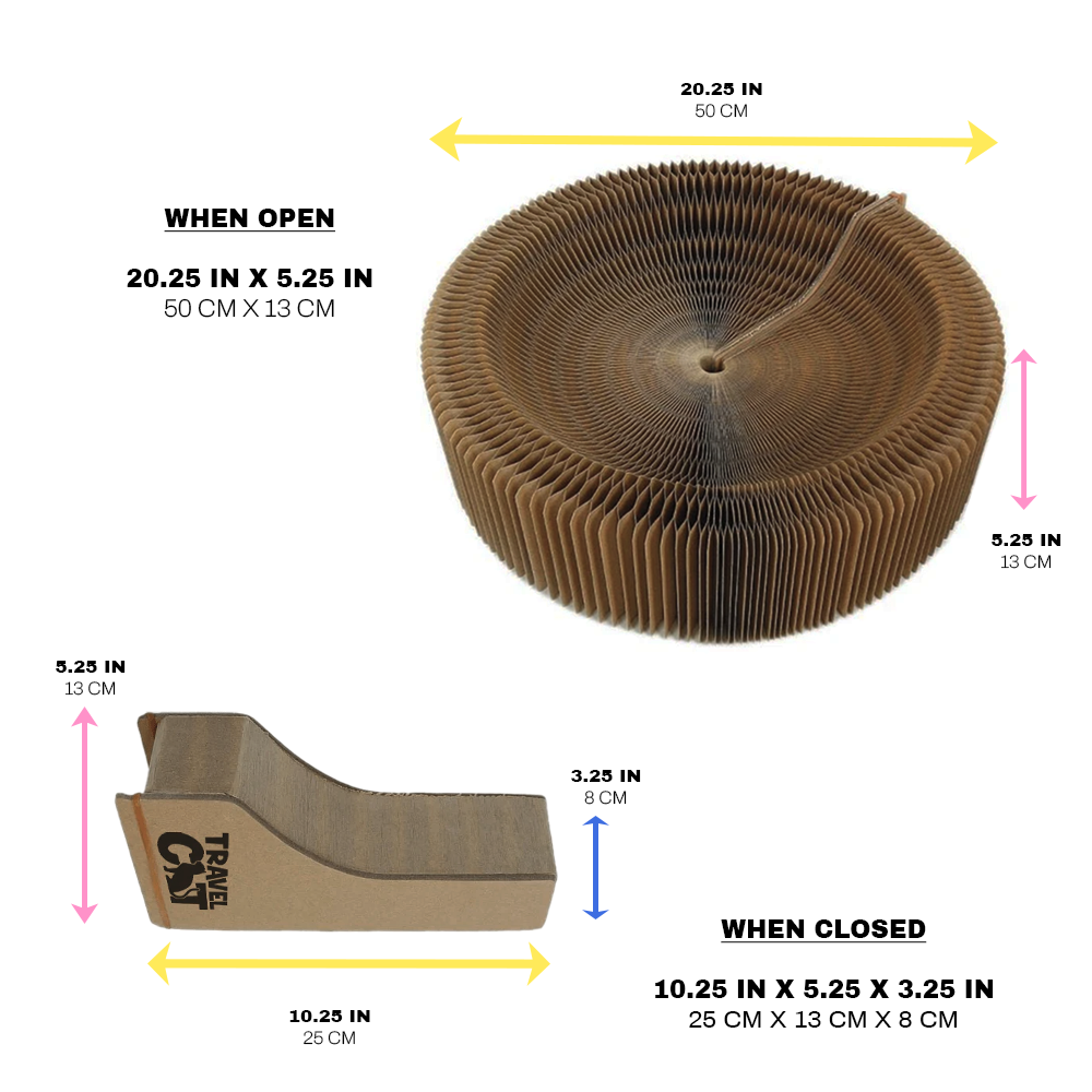 "The Accordion" Travel Cardboard Bed & Scratcher - Image 6