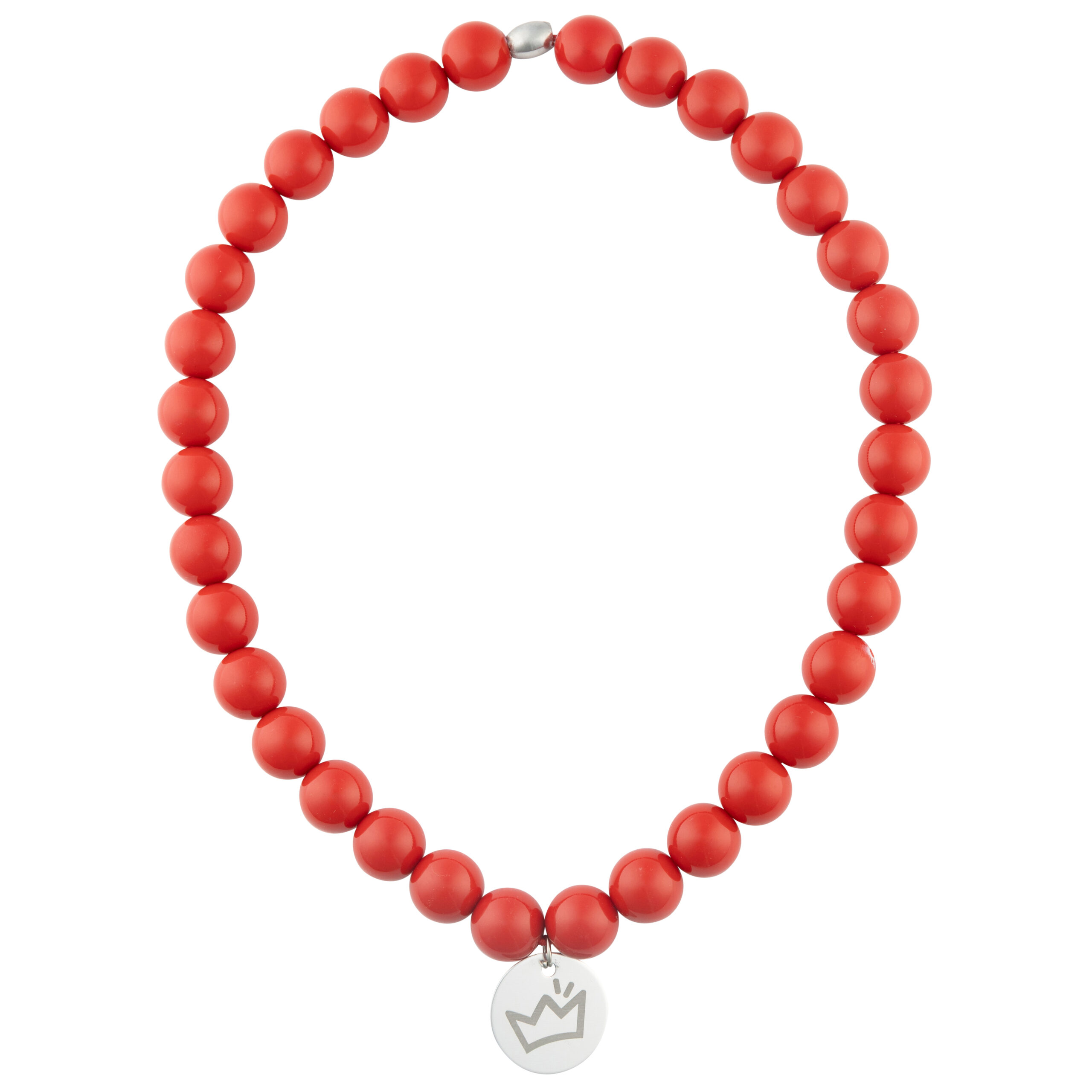 Ruby Red Beaded Necklace