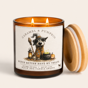 Witch Better Have my Treat Double Wick Caramel & Pumpkin Amber Candle