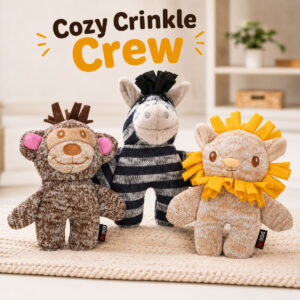 Cozy Crinkle Dog Toy Collection